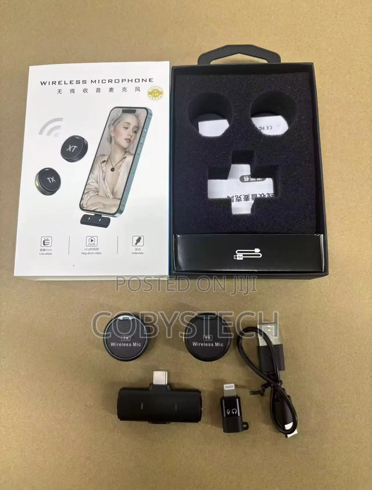 Magnetic Wireless Microphone- Dual TX