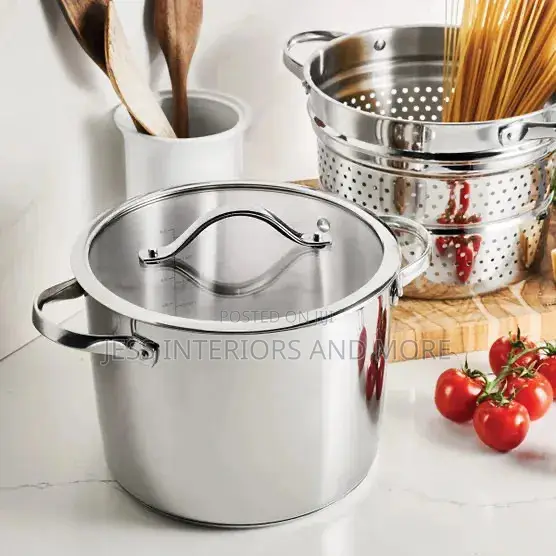 Tramontina Stainless Steel Tri-Ply Base With Pasta Pot