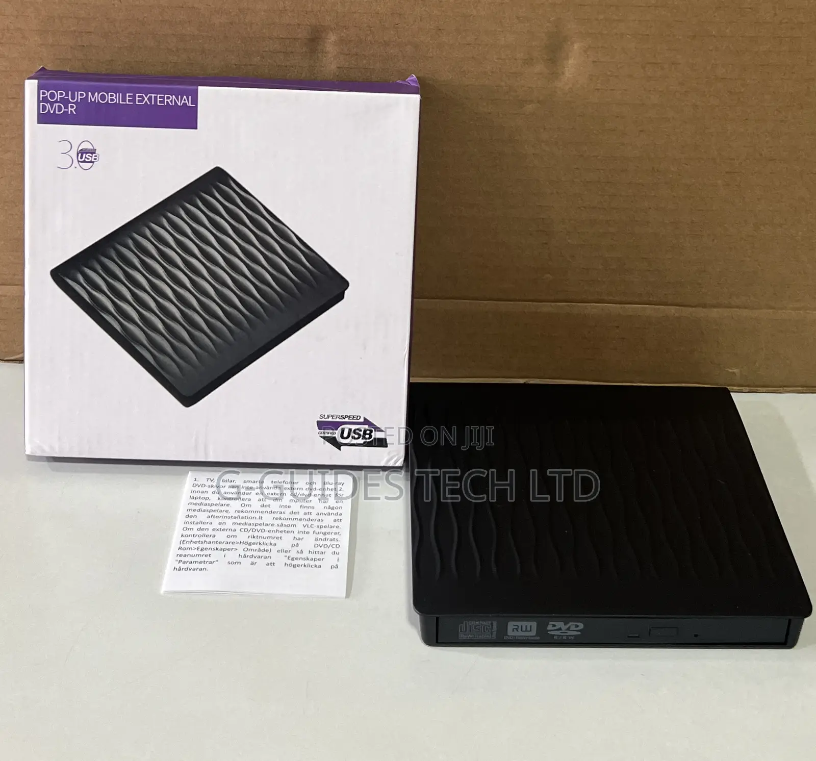 Pop-Up Mobile External DVD-Writer Drive Type-C