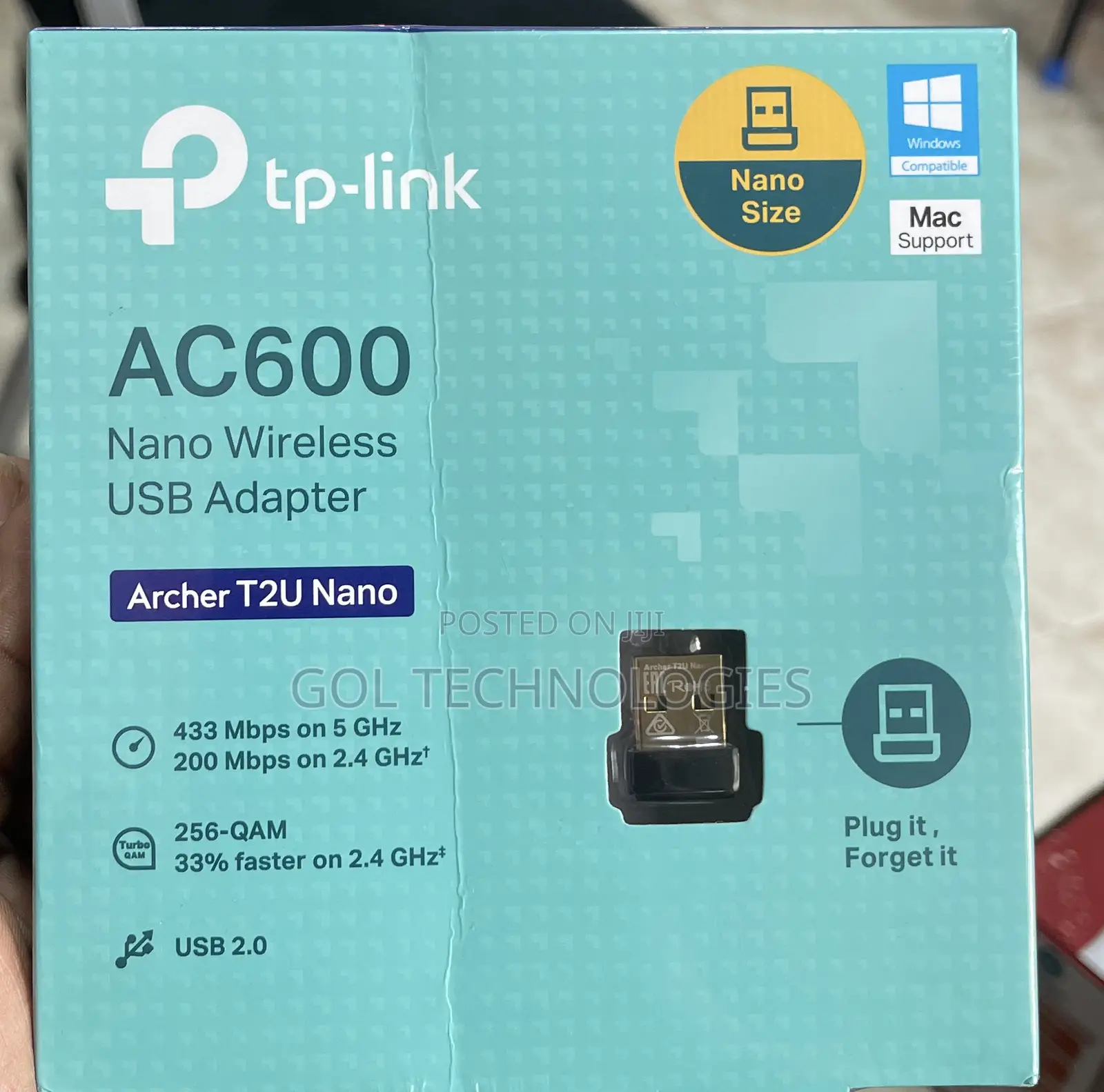 TP-Link Ac600 Nano Wireless USB Adapter Archer T2u Nano Dual Band