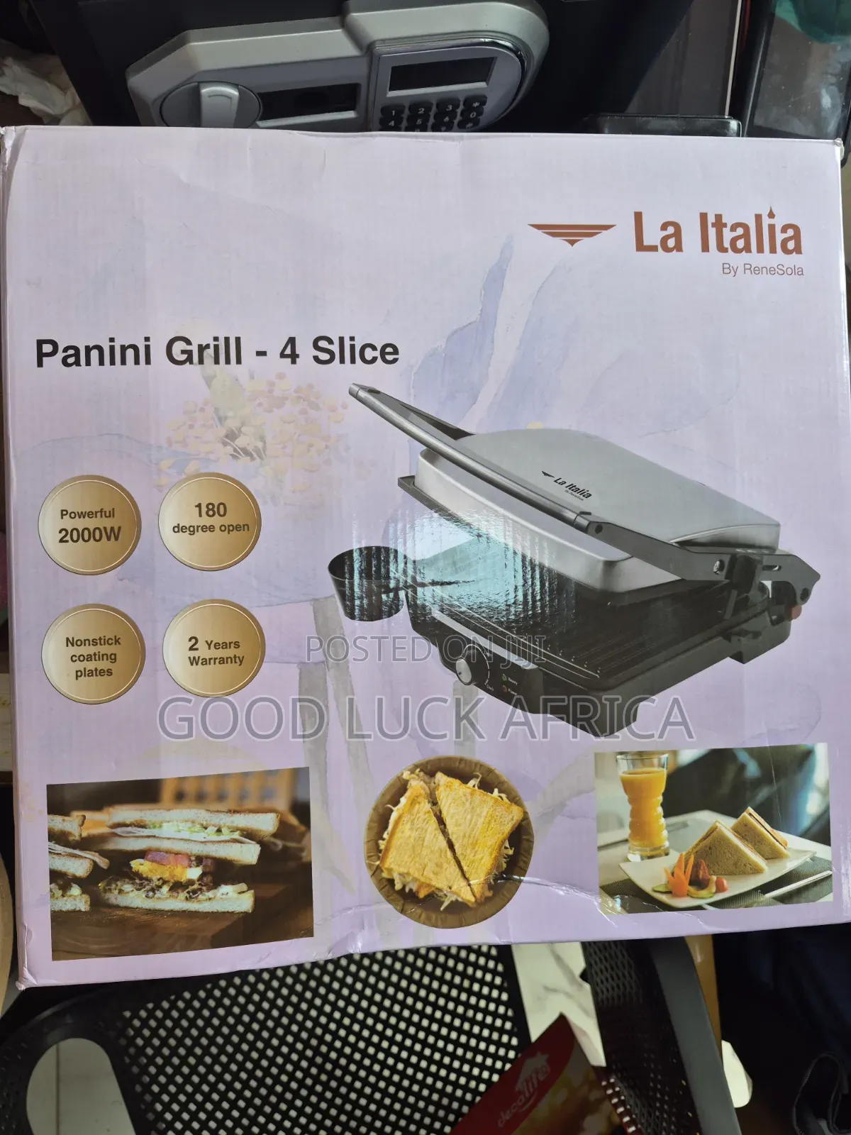 La Italia Panini Grill Maker – 2000 Watts