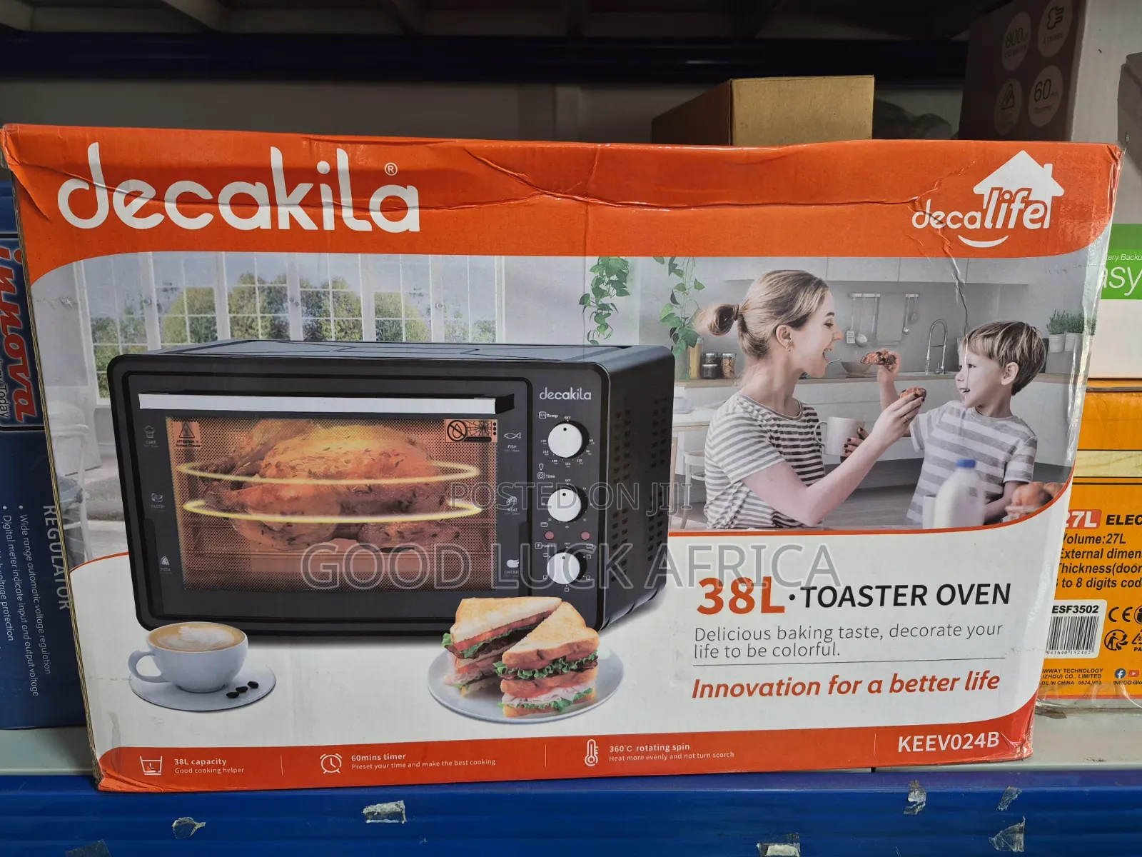 Decakila 38L Toaster Oven 1600W – KEEV010B