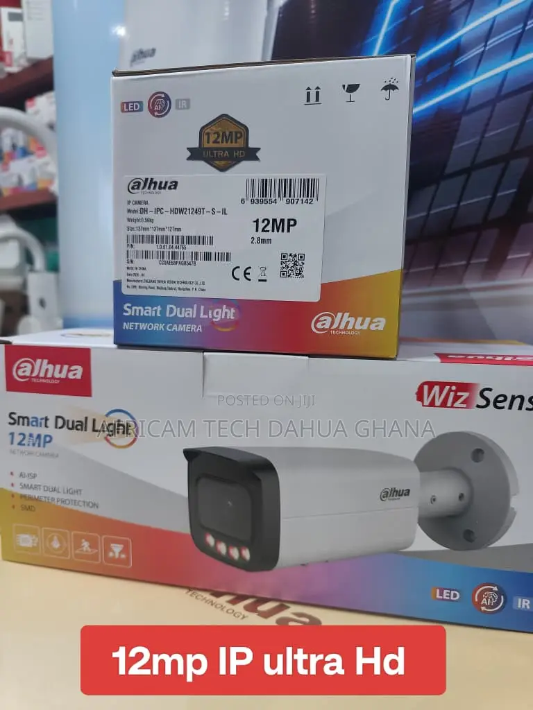 DAHUA 12MP IP Smart Dual Lightl Bullet WizSense Network Camera