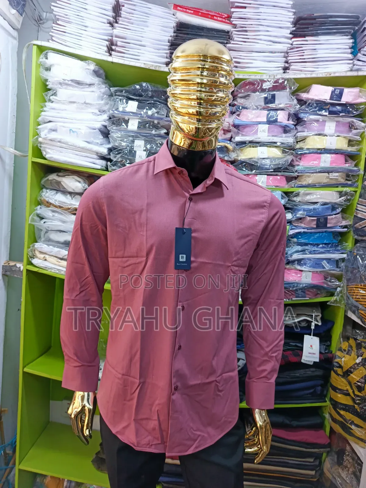 Men's Best Creative Office Shirts in Ghana | Shop TRYAHU Formal Wear