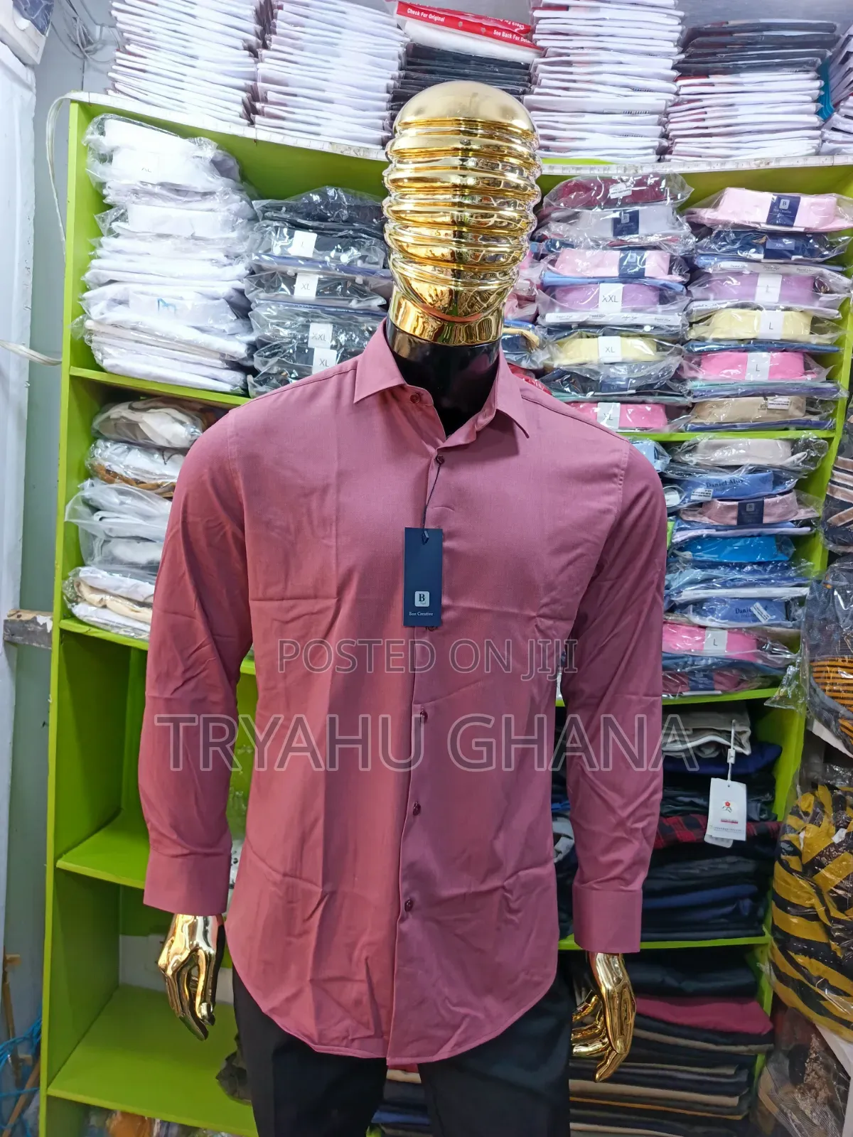 Men's Best Creative Office Shirts in Ghana | Shop TRYAHU Formal Wear
