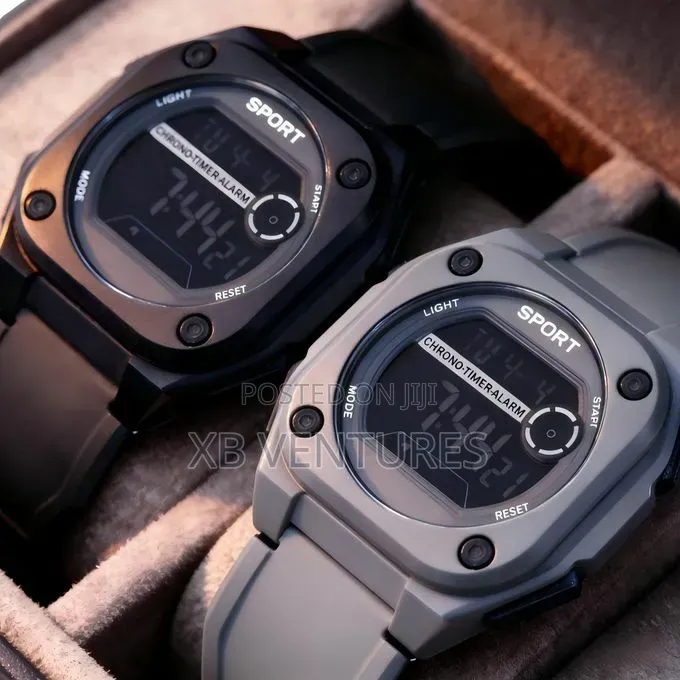 2pcs Versatile Couple Electronic Watch