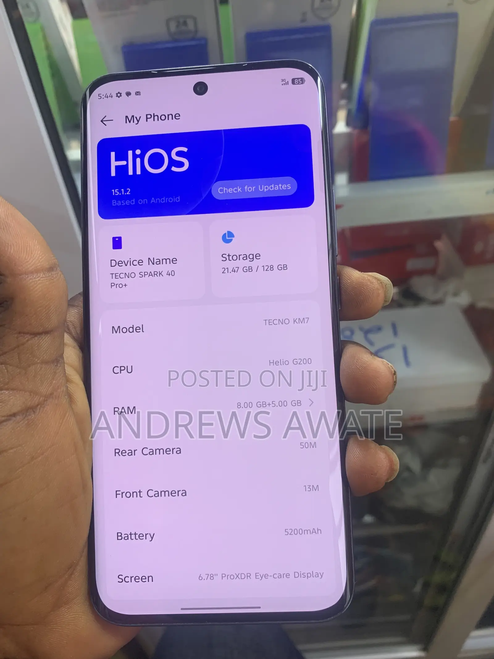 Tecno Spark 40 Pro+ 128 GB Gray