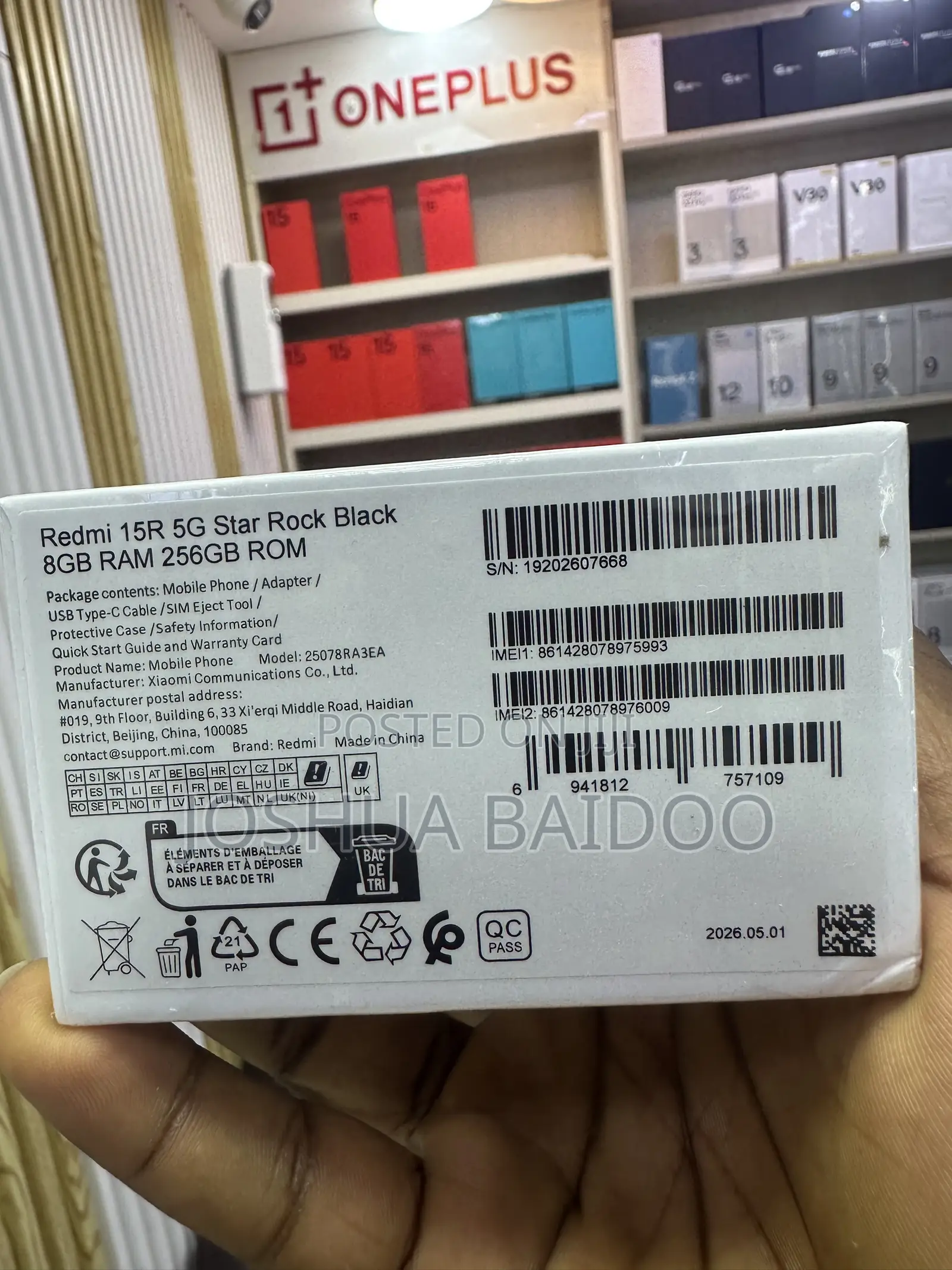 New Xiaomi Redmi 15 5G 256 GB