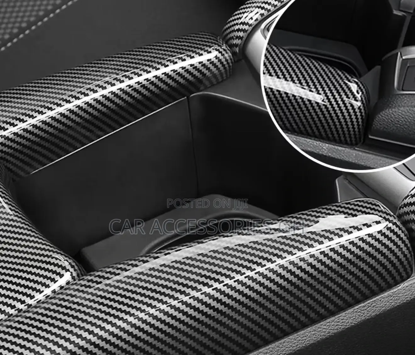 Carbon Fiber Armrest Box Cover