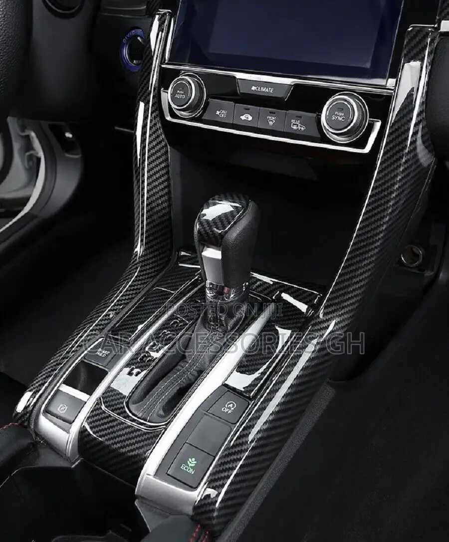 Honda Civic Carbon Fiber Center Console Cover