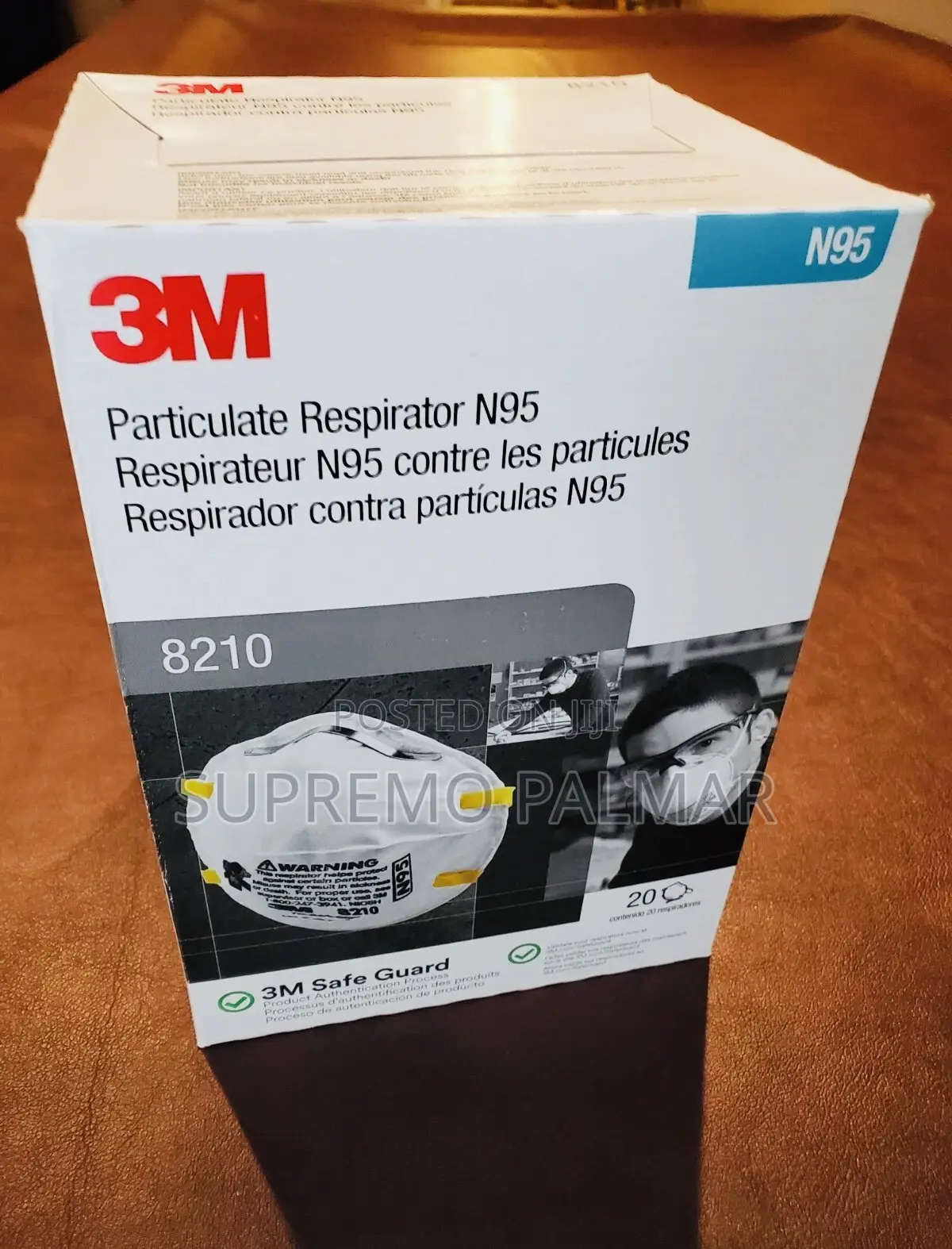 3M 8210 N95 Disposable Dust Masks With 95% Filtration Efficiency