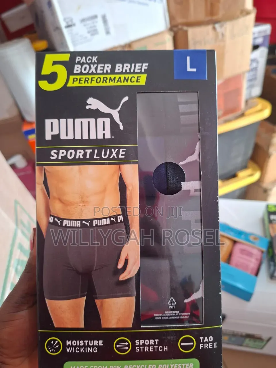 5packs Puma Boxer Briefs