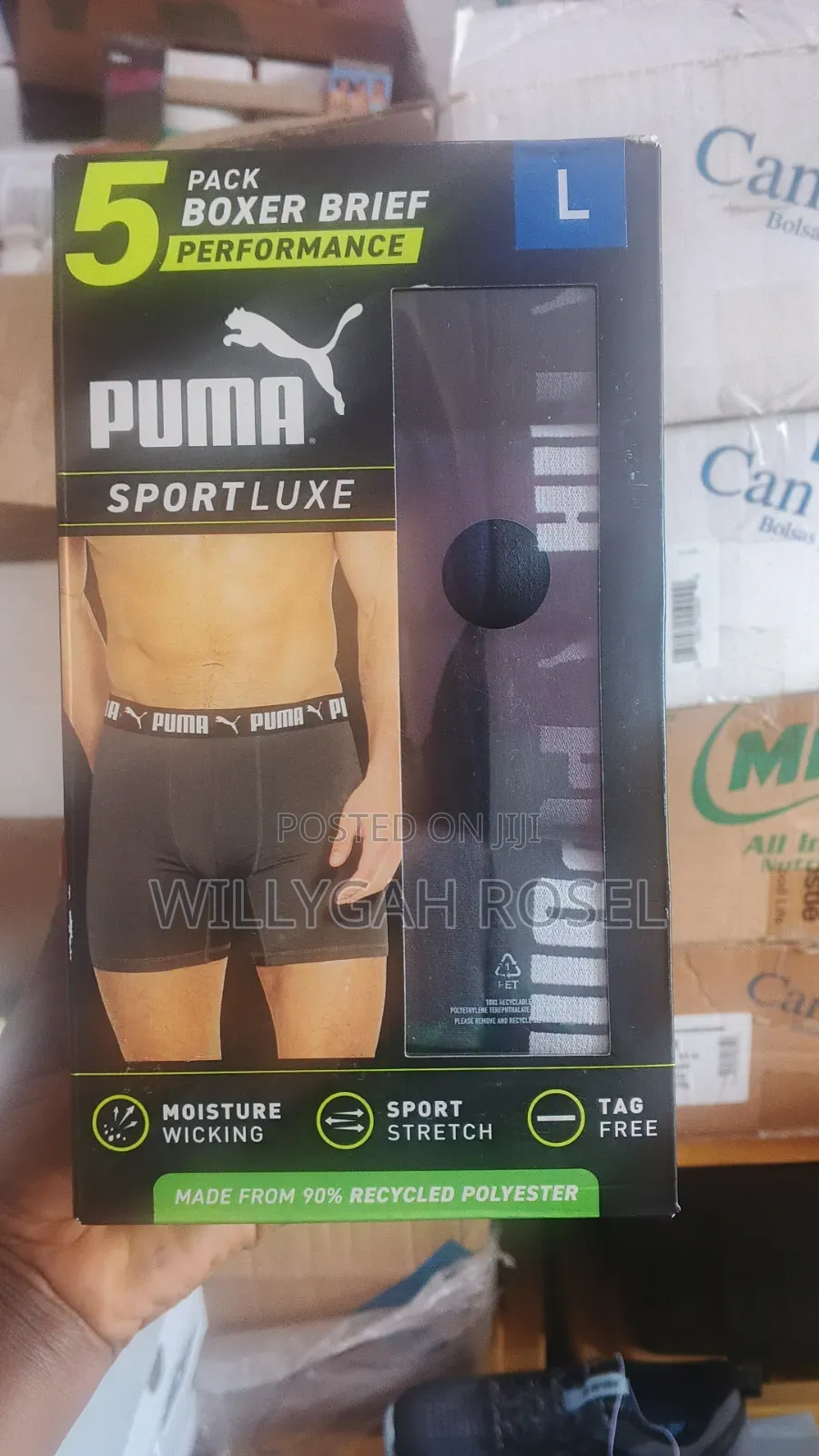 5packs Puma Boxer Briefs