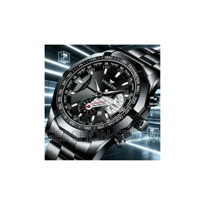 Men's Waterproof Analog Quartz Watch – Large Face