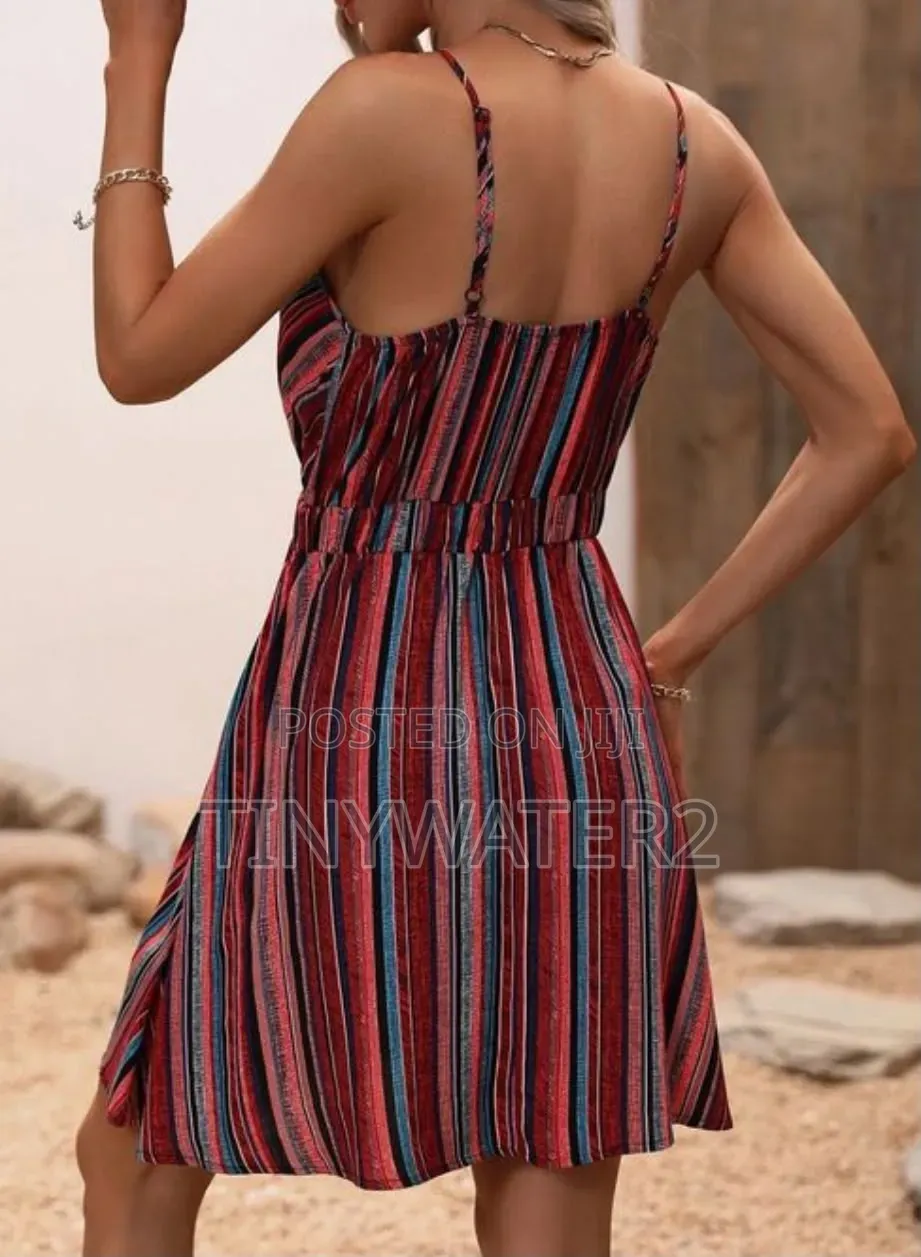Exquisite Striped Dress
