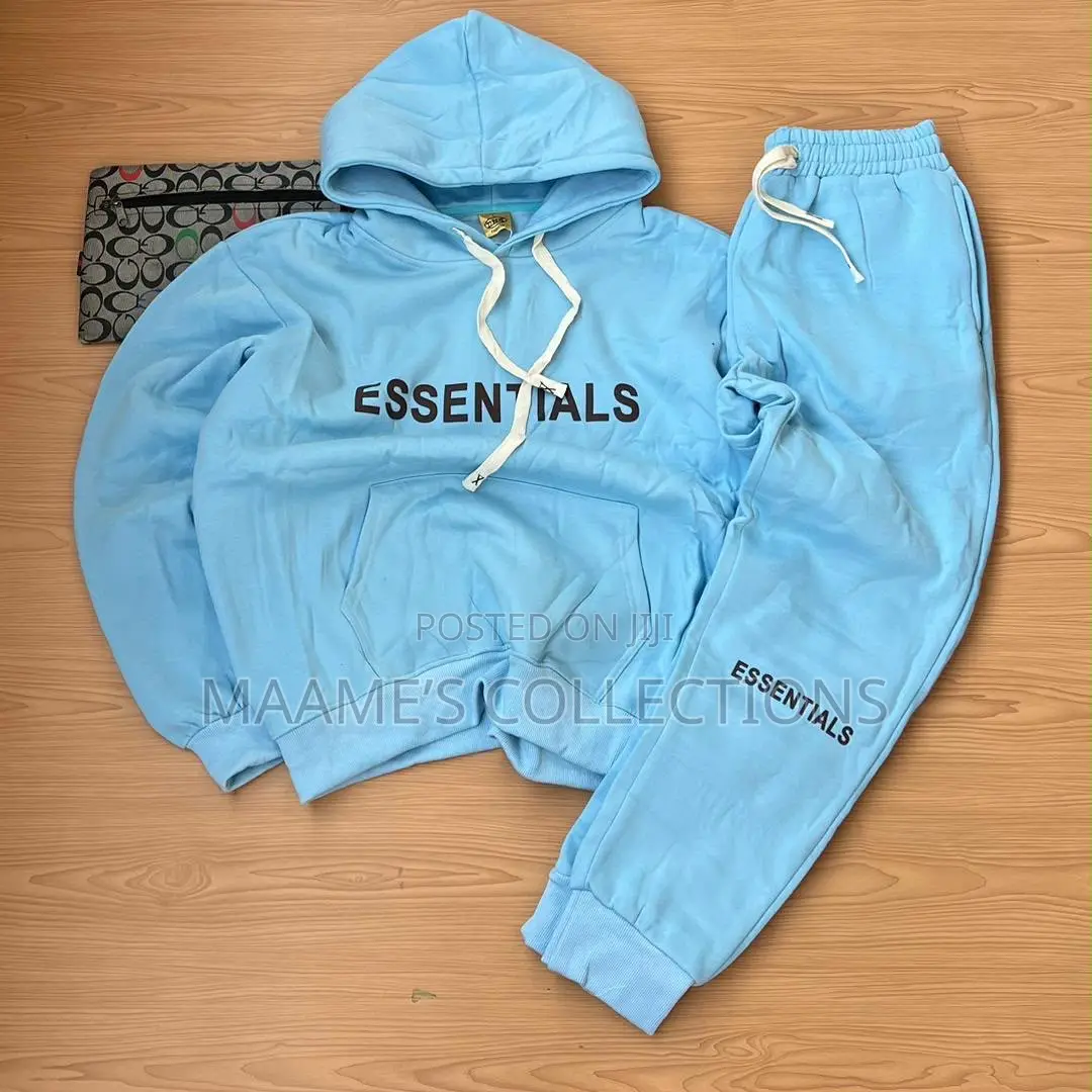 Essentials Unisex Fashion Hoodies Top and Down Set