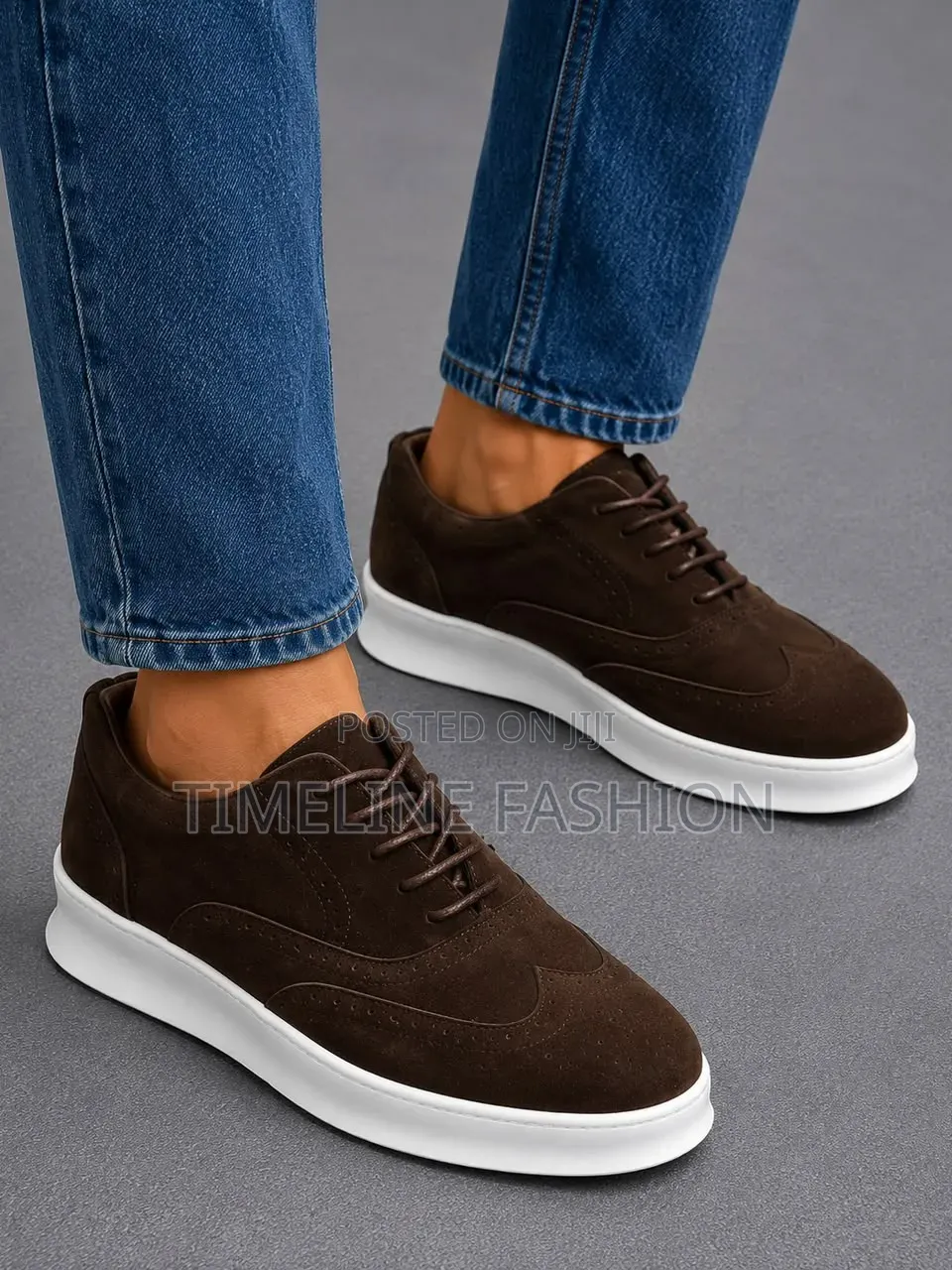 Coffee Brown TIMBERLAND Suede Leather Sneakers