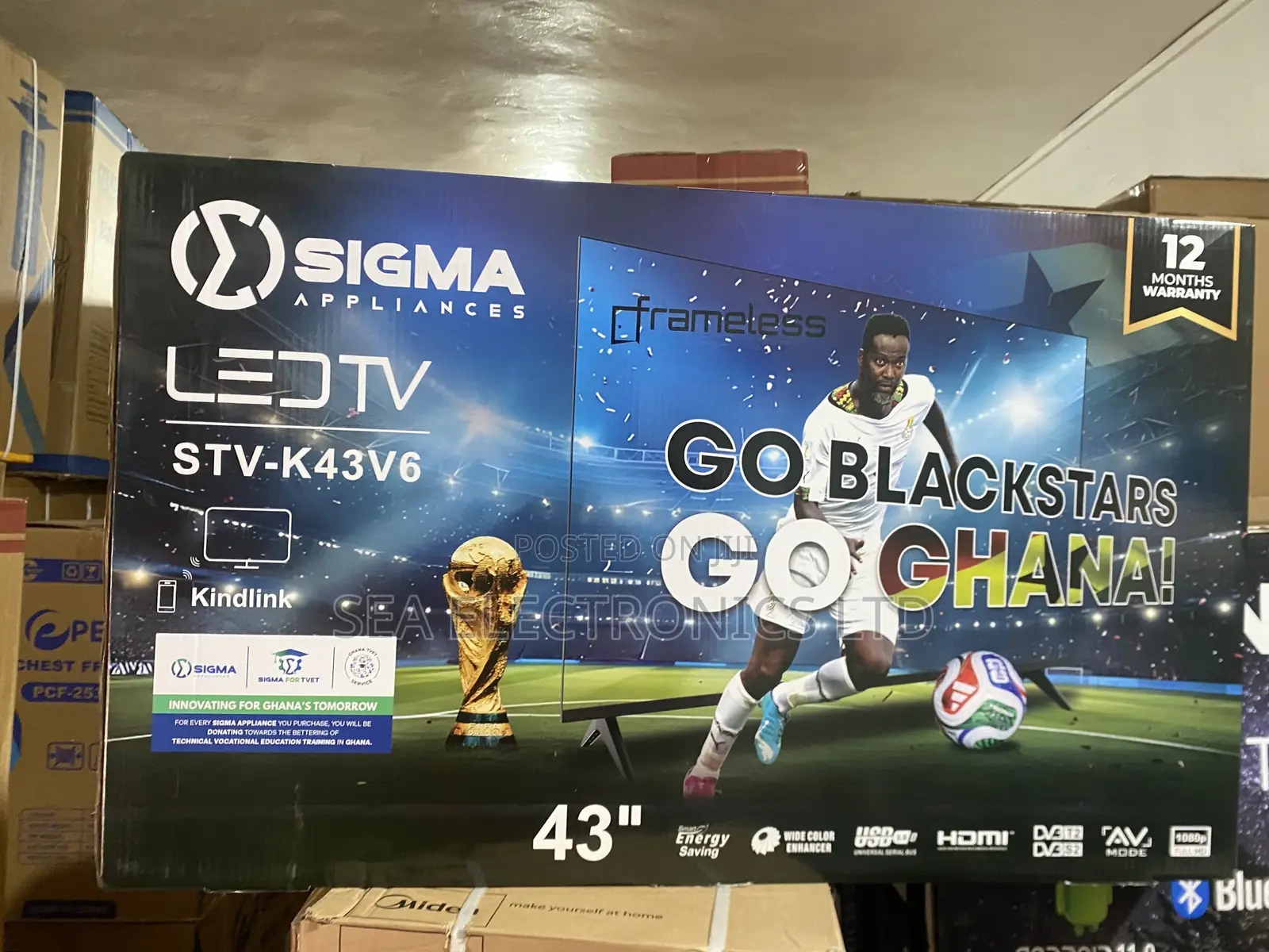 Sigma 43-Inch Frameless Full HD LED Television