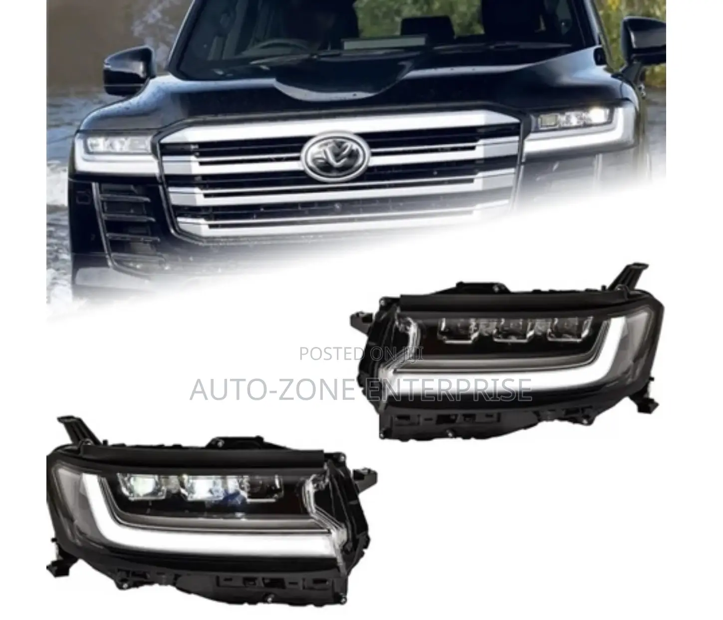 Toyota Land Cruiser LC300 2021 2022 2023 Headlights Pair