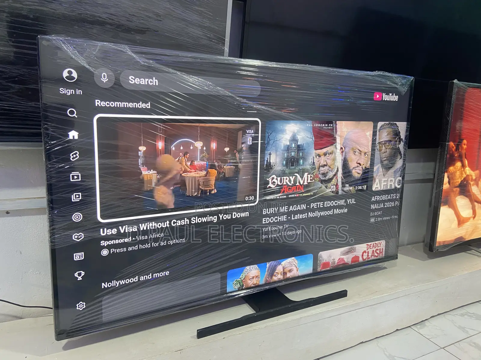 50 Inches Full Digital Satellite Ultra HD Led Smart Android TCL TV.