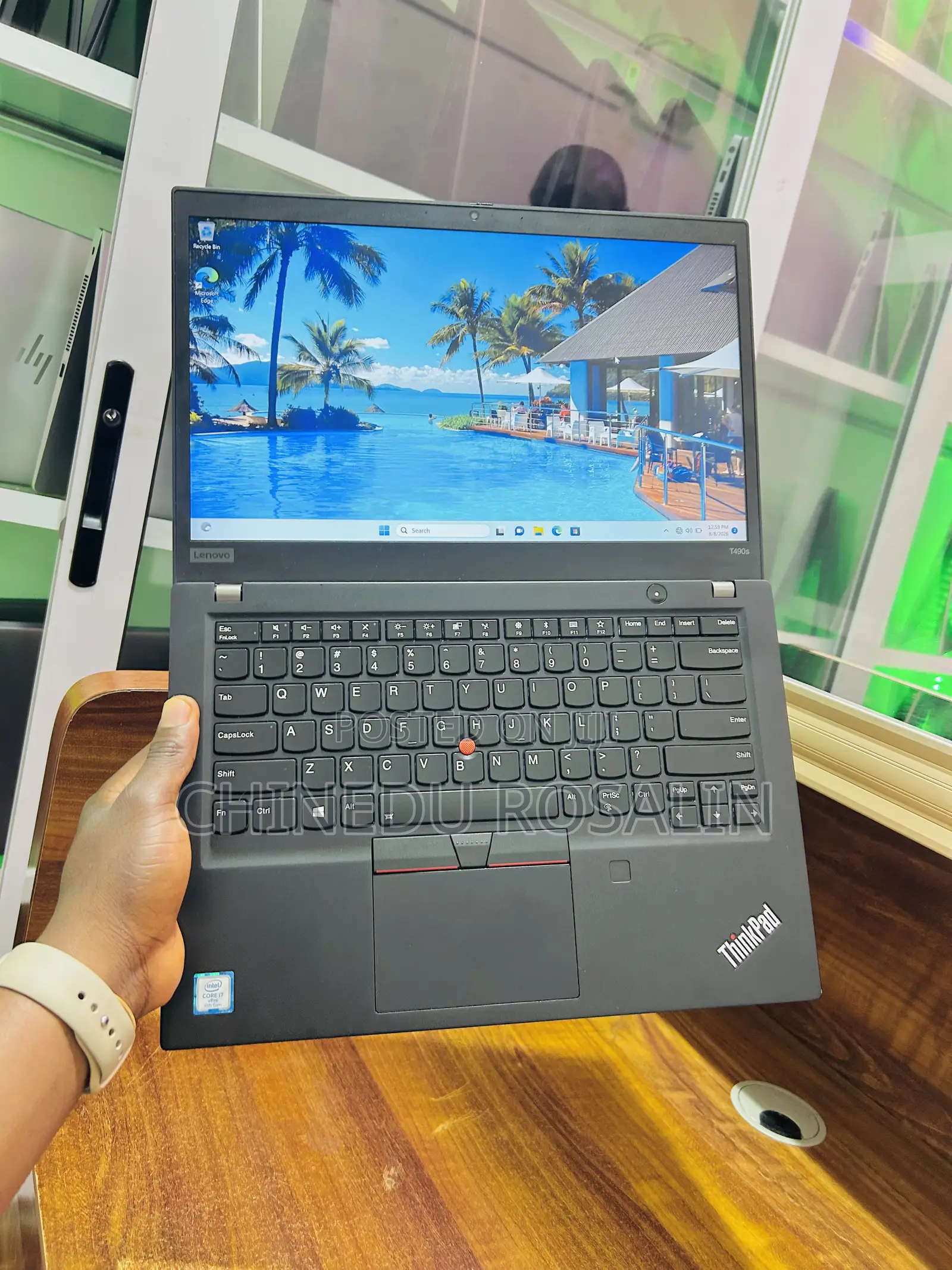 Laptop Lenovo ThinkPad T490s 8GB Intel Core i7 SSD 256GB