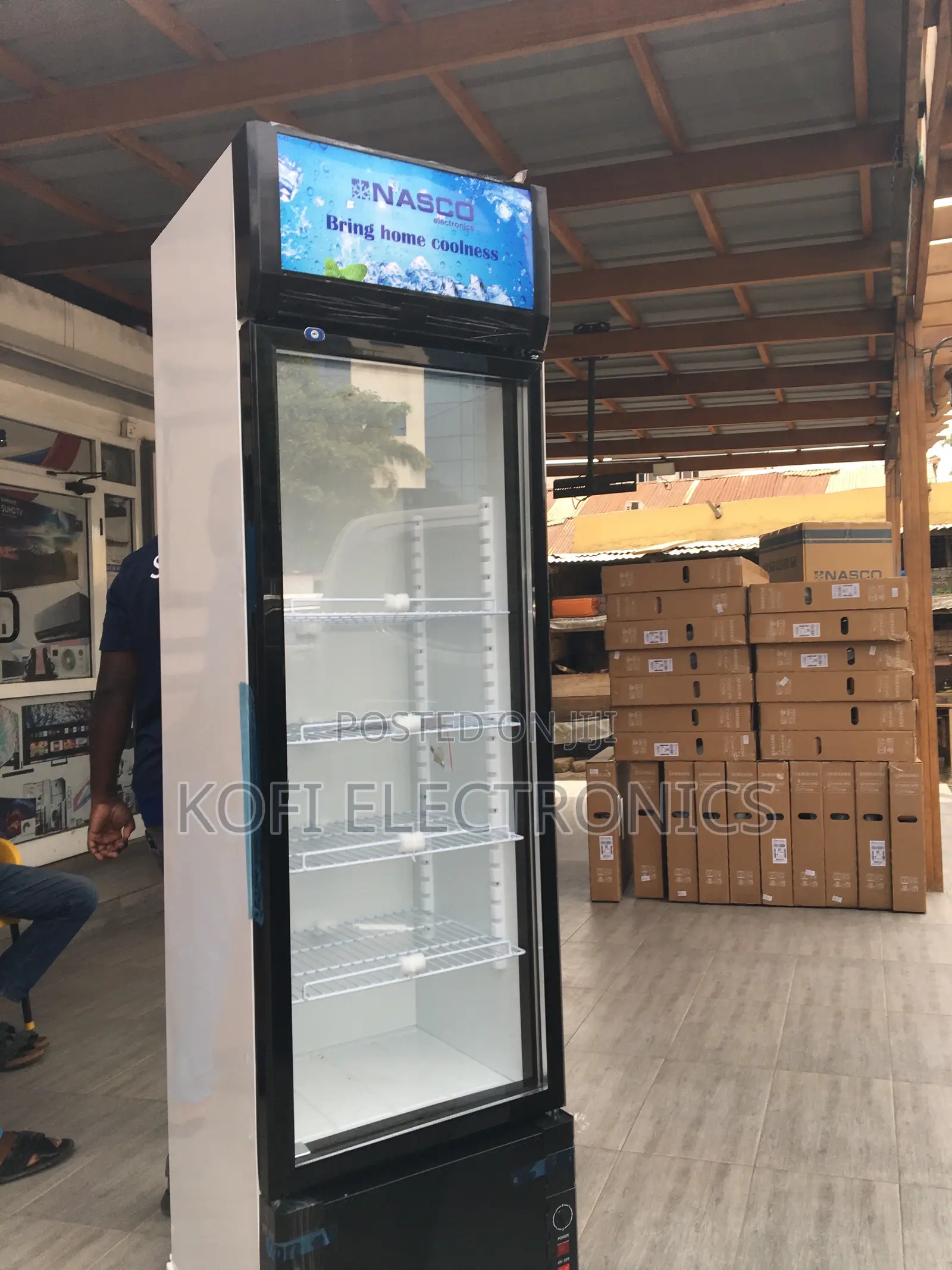 Auto Defrost Nasco 358Ltrs Display Fridge-Nas-Fl400-1dr