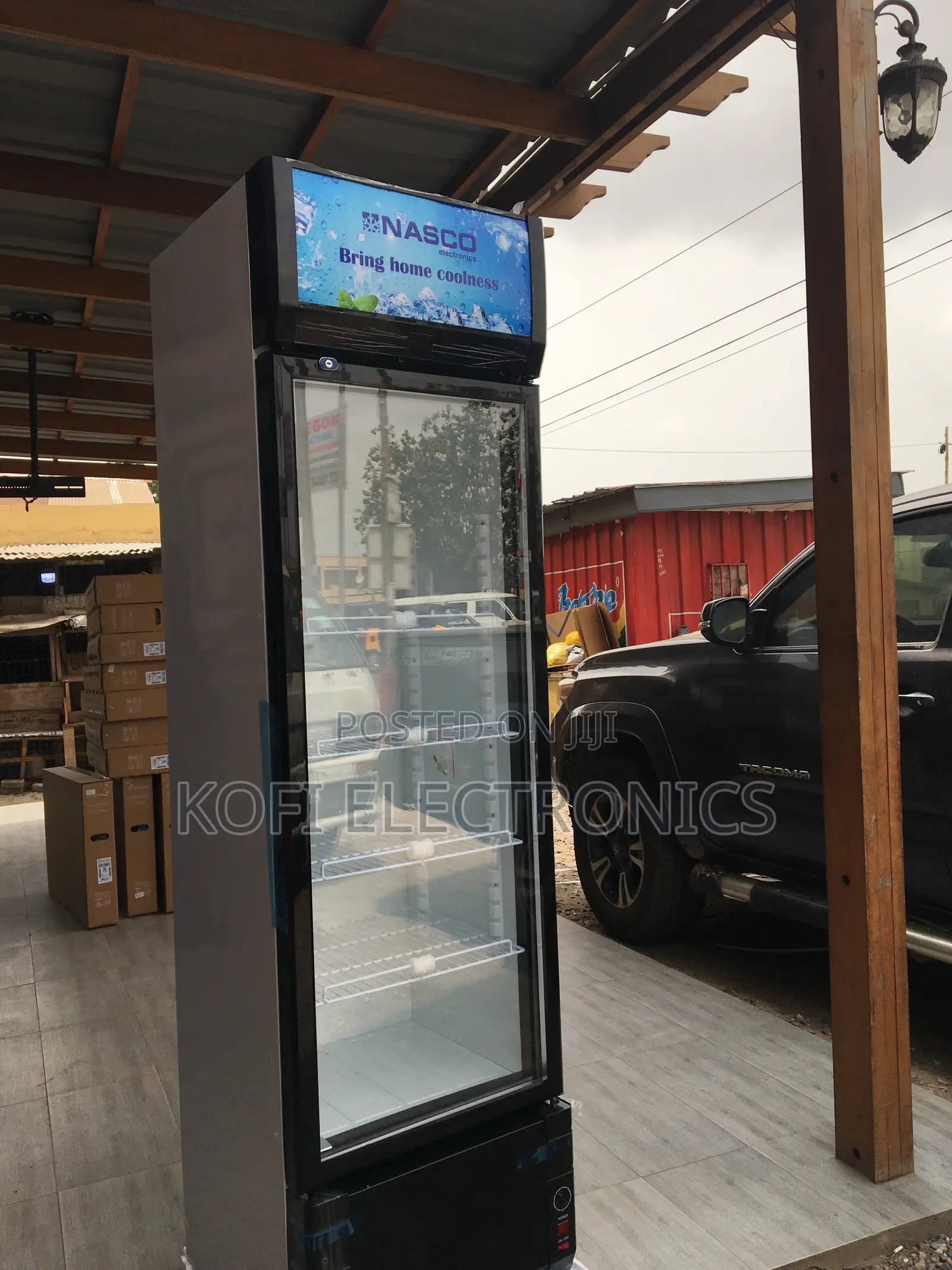 A Strong Glass Door Nasco 298 LTRS Display Fridge-Nas-Fl360-1dr