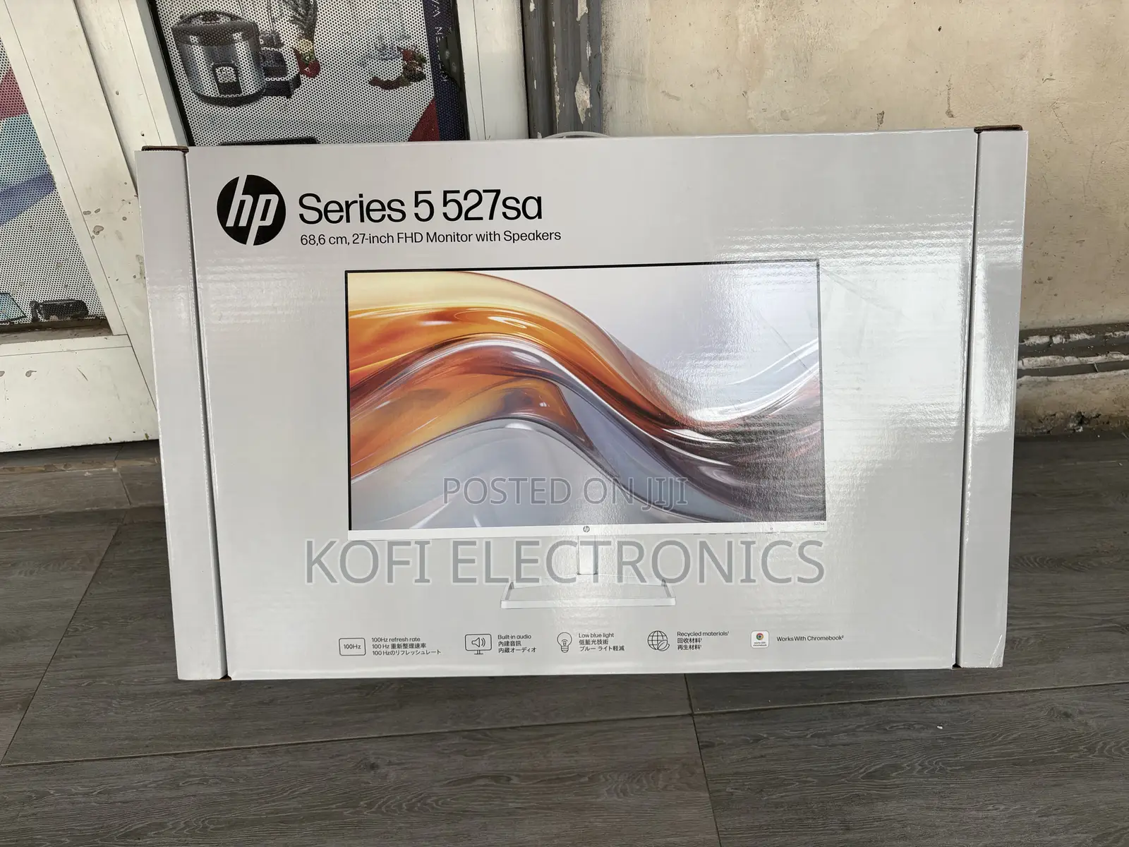 Deep Contrast Ratio HP 527Sa Series 5 Monitor 27Inches FHD LCD Silver