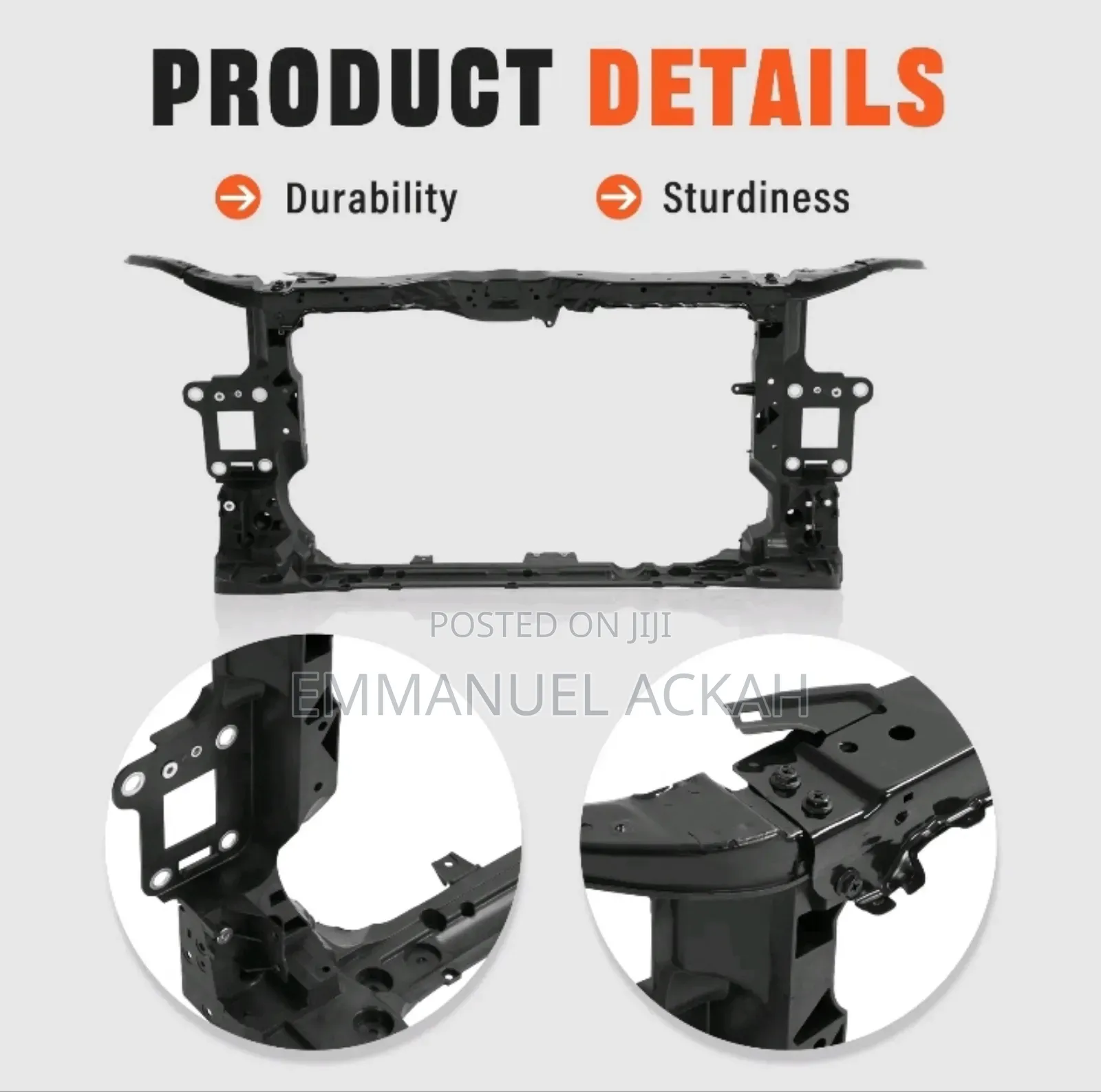 Front Radiator Support for Honda Civic LX DX EX 2016 2017 2018 2019
