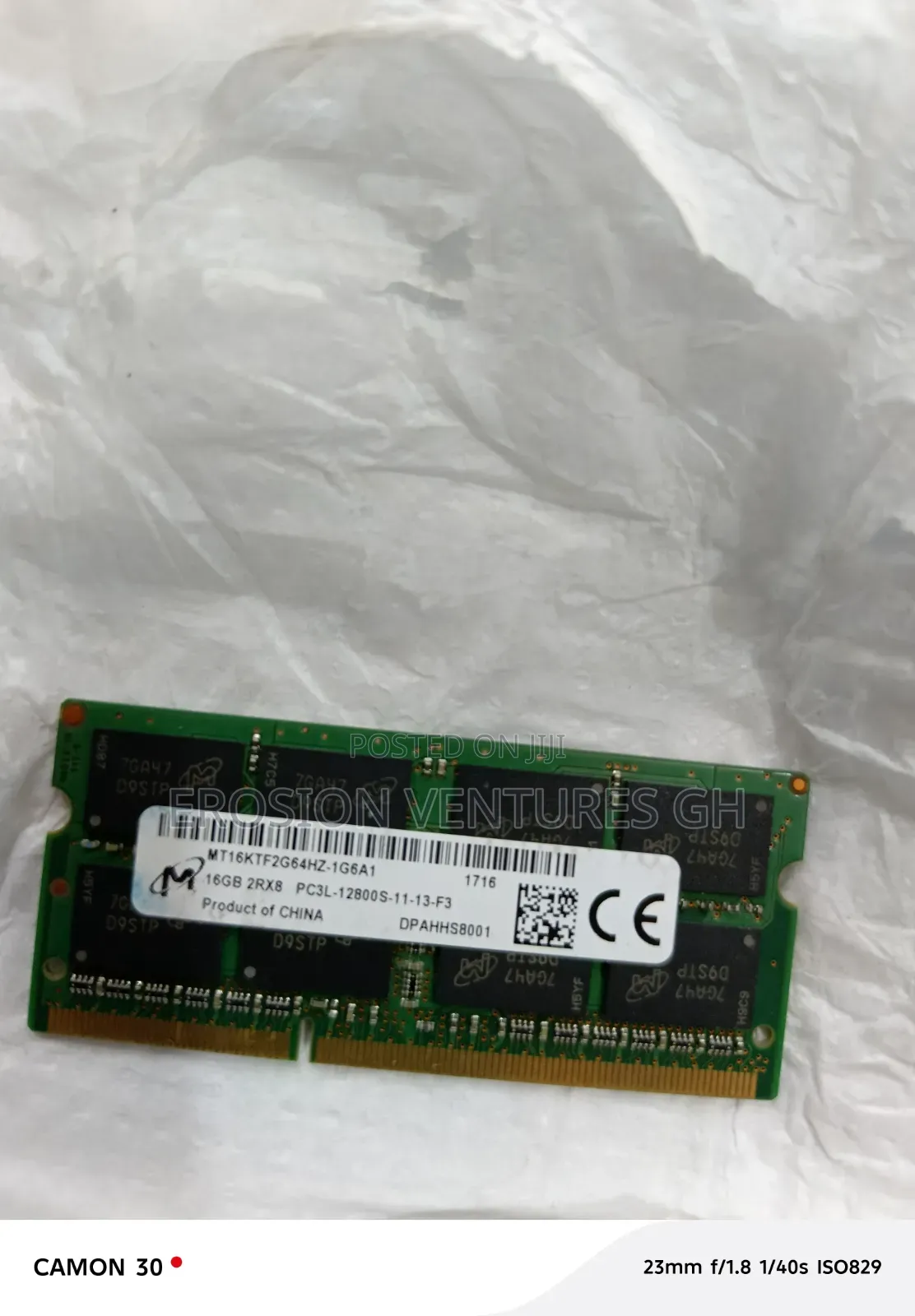 16GB PC3L Laptop Ram