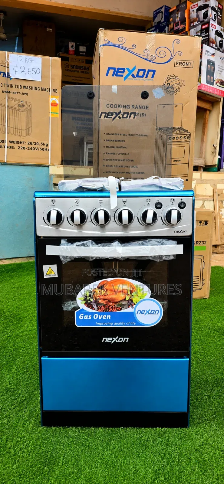 Nexon Auto Ignition 50x50 Gas Cooker With Oven and Grill