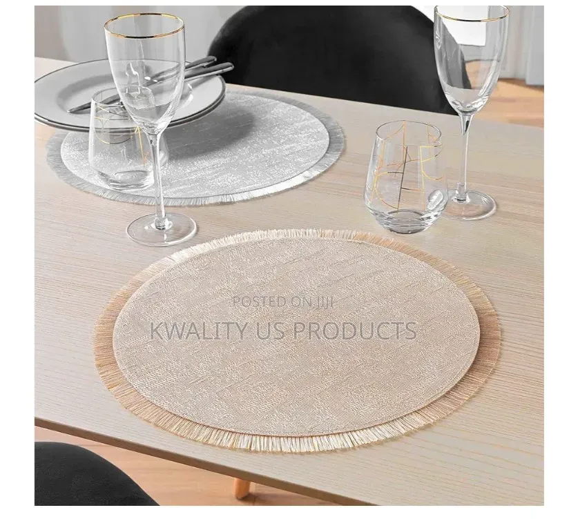 Colorfrift Circular Placemats - 5 Set