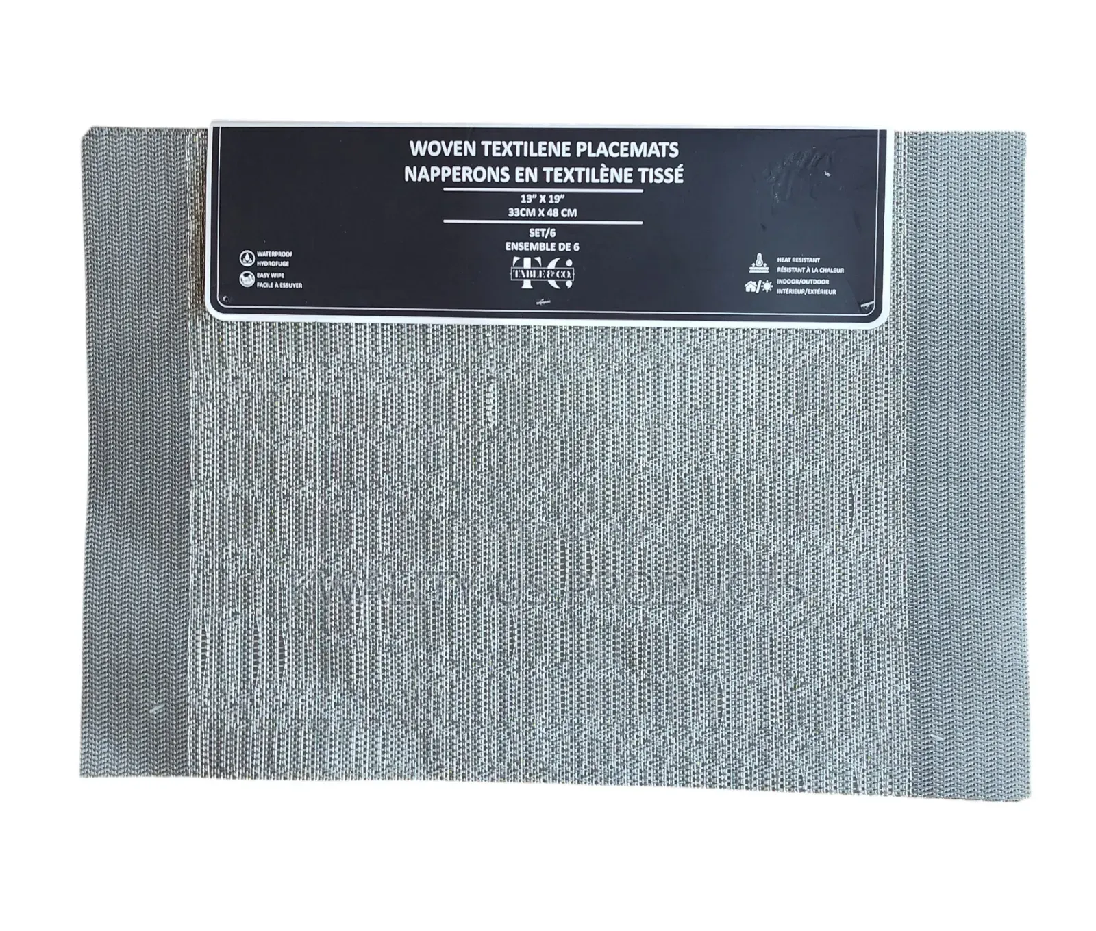 Table Co Rectangular Woven Placemats - 6 Set
