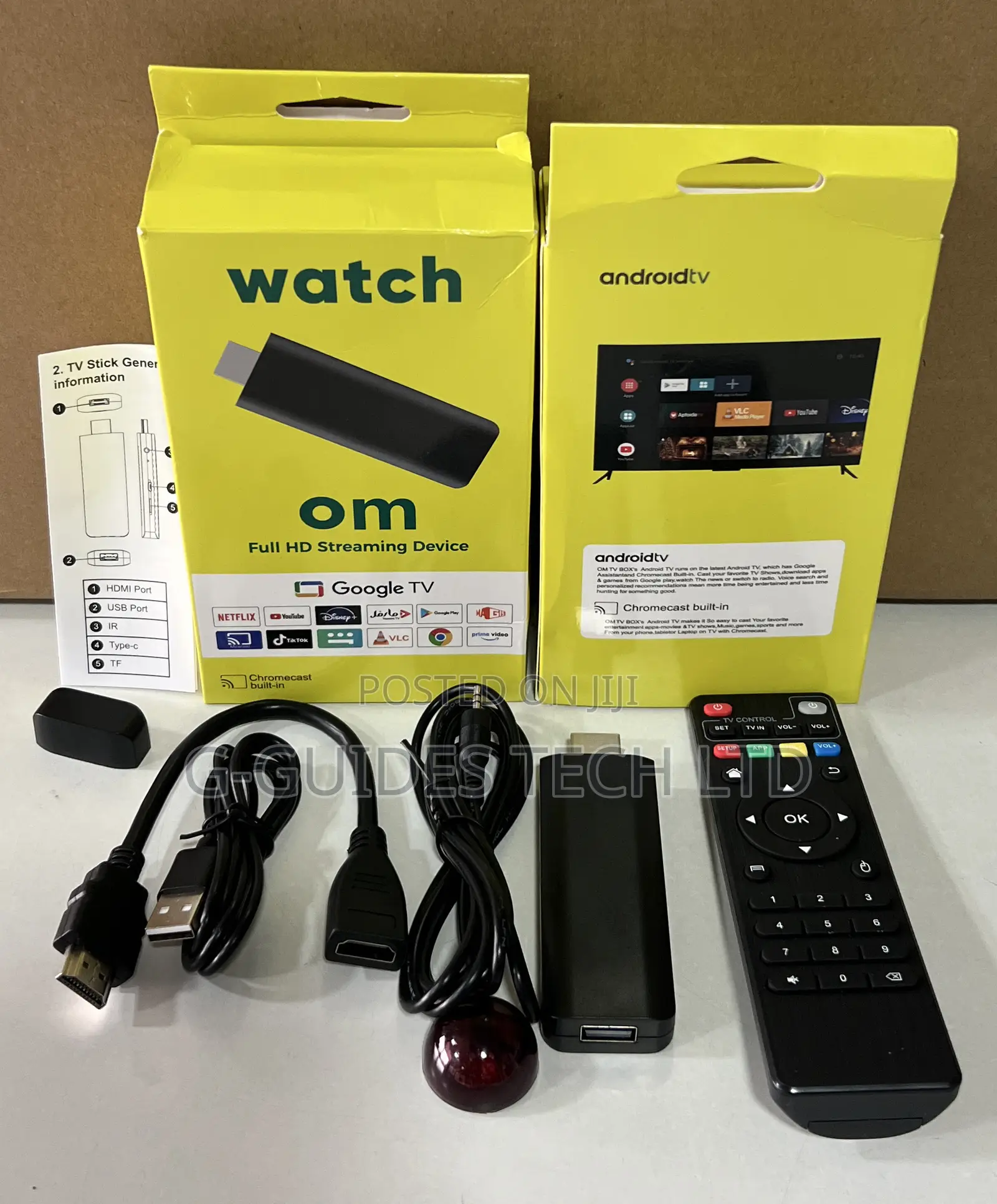 Watch OM Android TV Stick Full HD Streaming Device