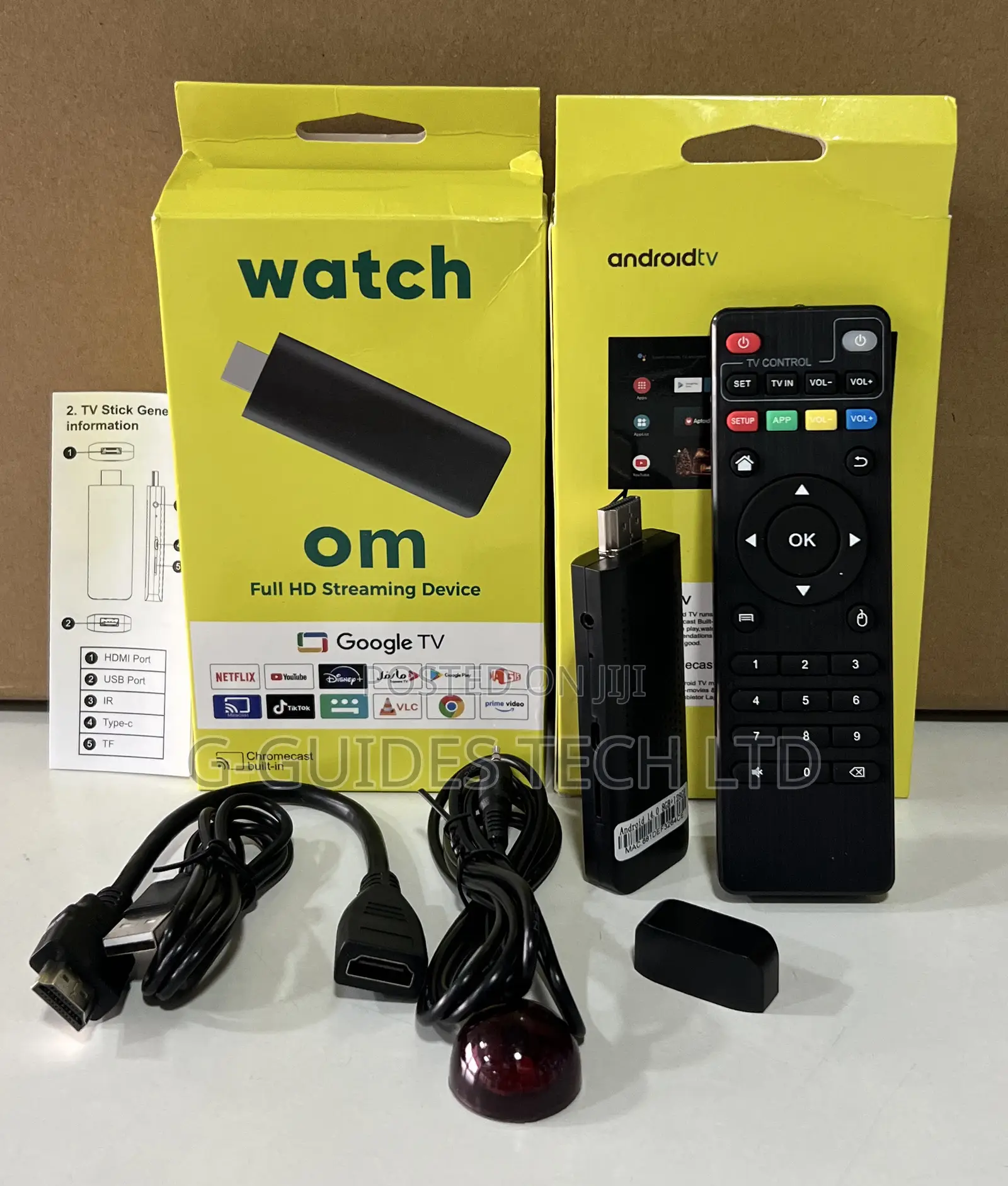 Watch OM Android TV Stick Full HD Streaming Device