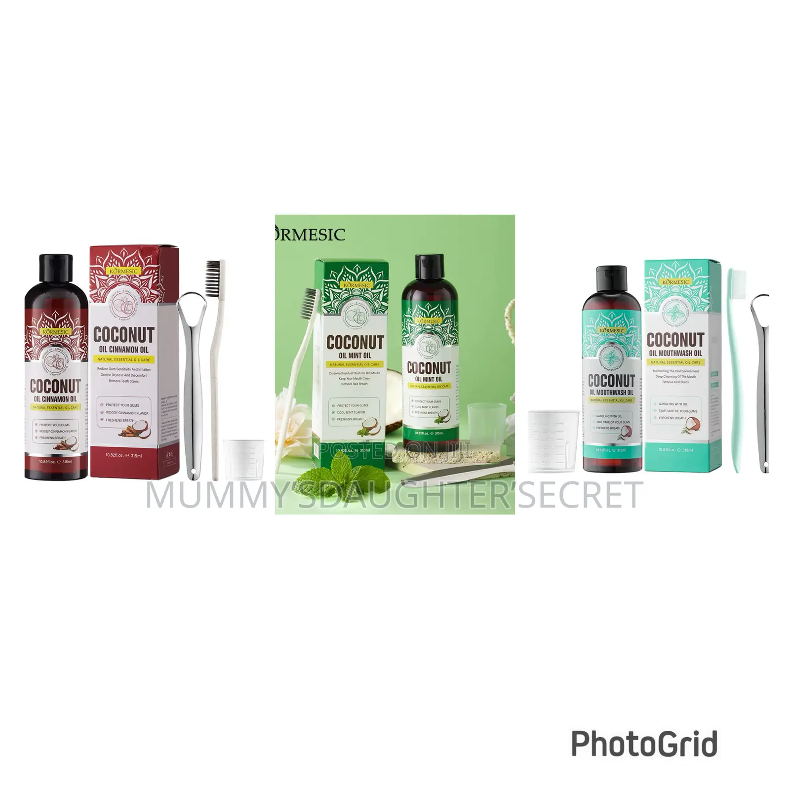 Coconut Oil Mouthwash ( Mint, Cinnamon Coconut Oil Flavors)