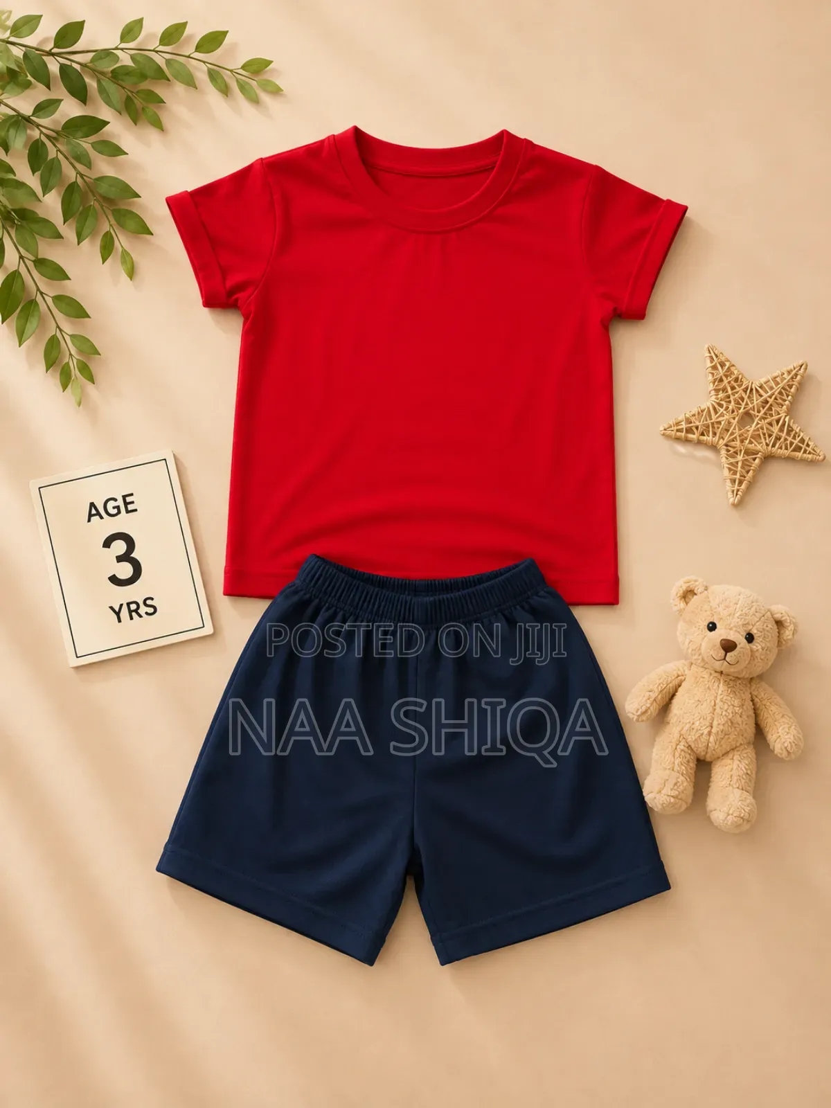 3yrs- Unisex- Kids Casual Clothing Set