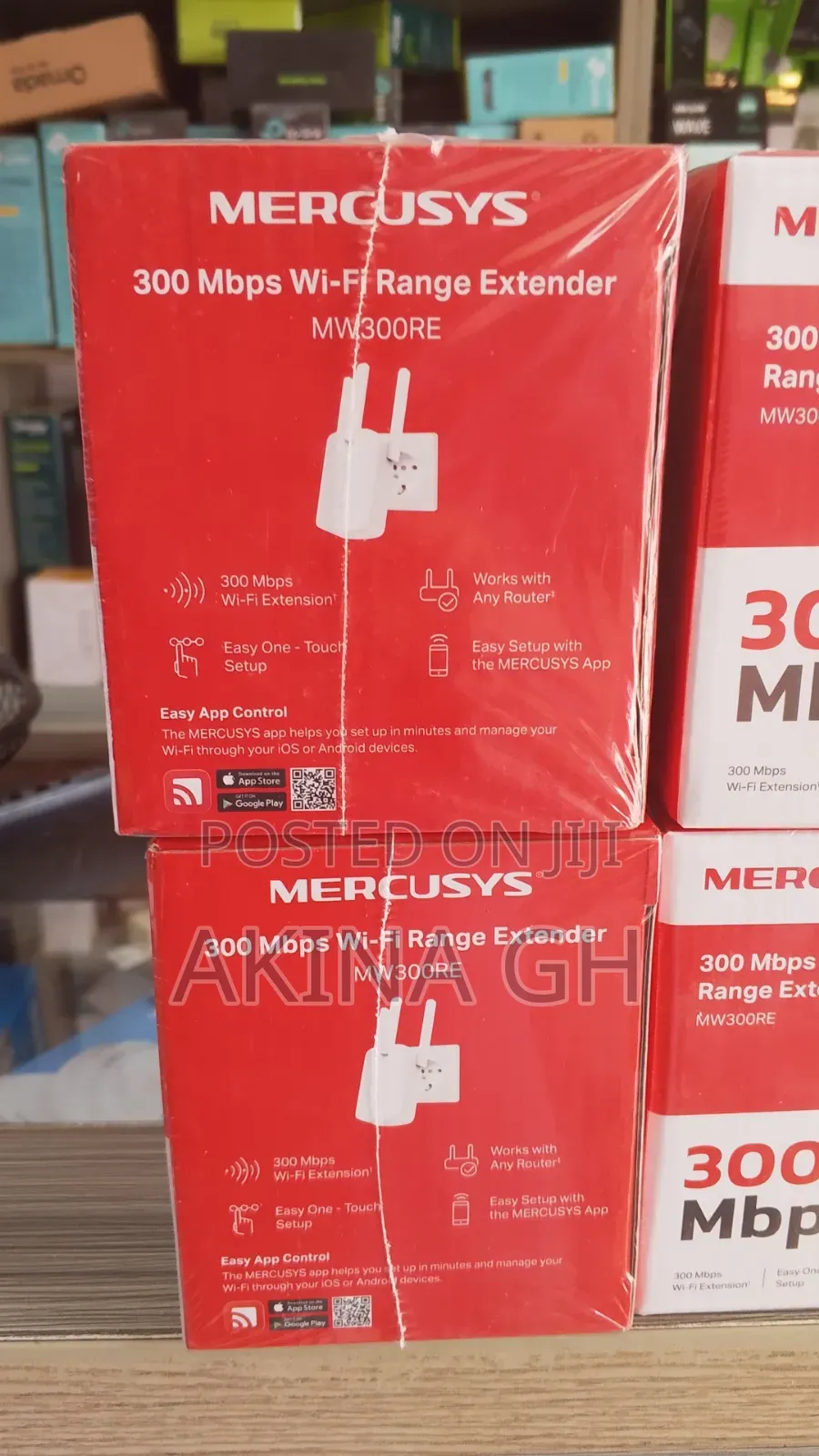 Mercusys 300mbps Wifi Range Extender MW300RE