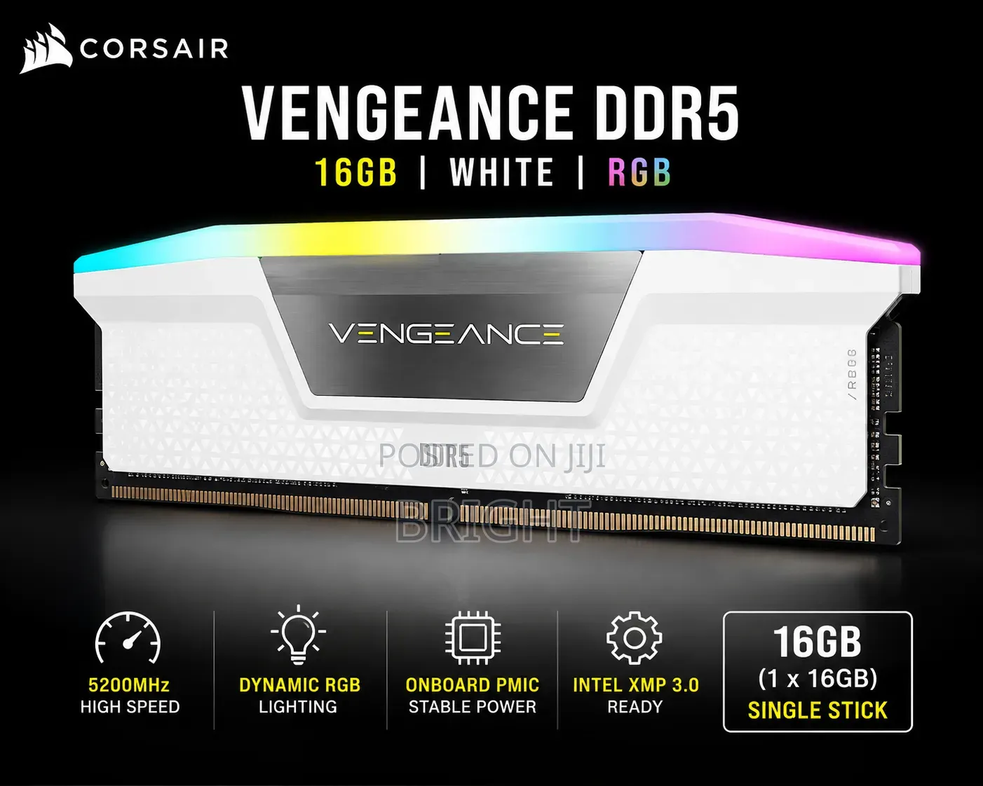 Corsair Vengeance DDR5 White Memory X1 16gb 6000MHz