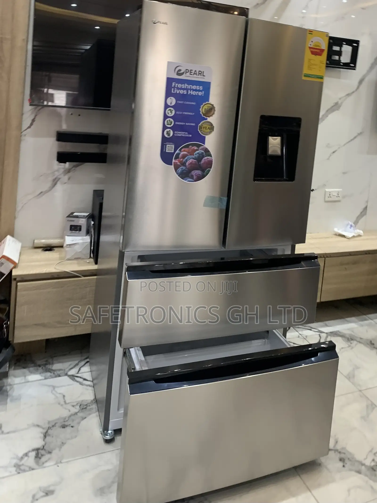 Top Notch Pearl PF-702MDIXWD-2B I531L 4-Door French Door Refrigerator