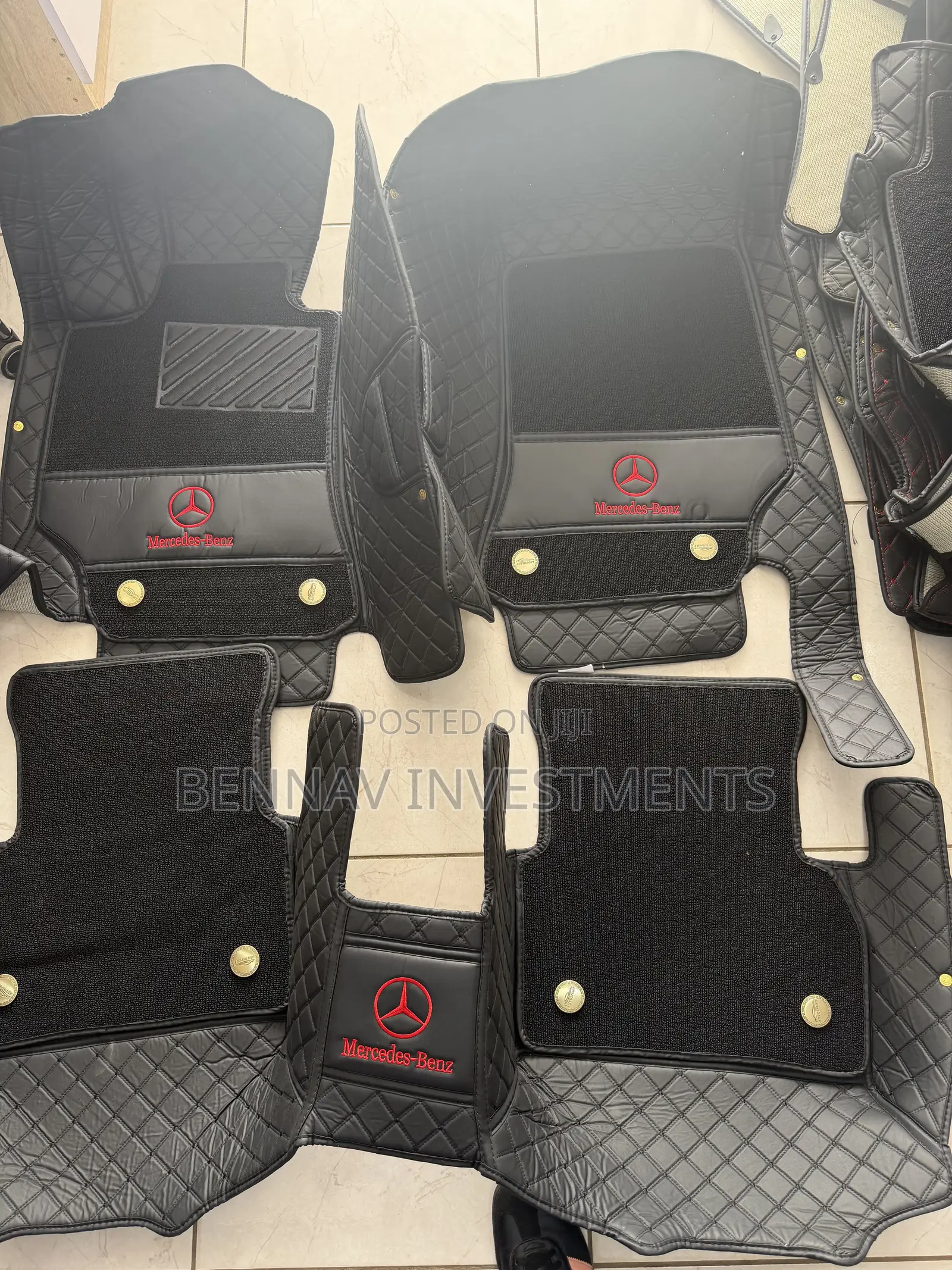 5D Premium Leather Floor Mat/Carpet - Mercedes Benz C300 2015 to 2021