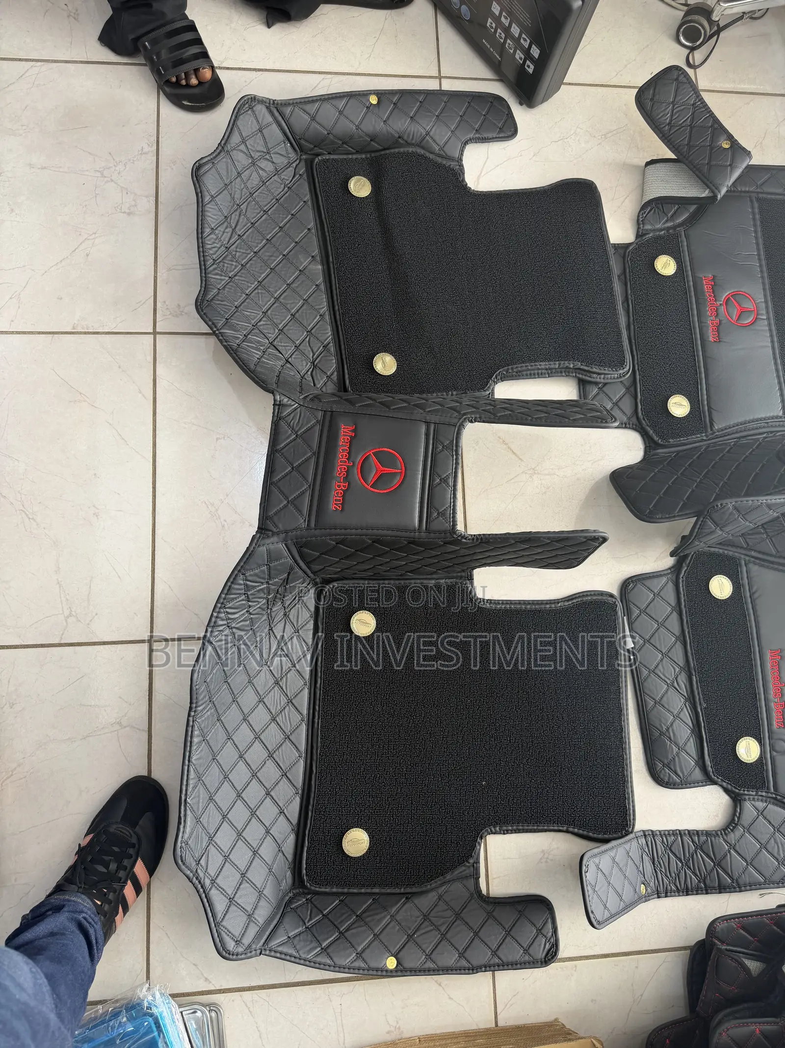 5D Premium Leather Floor Mat/Carpet - Mercedes Benz C300 2015 to 2021