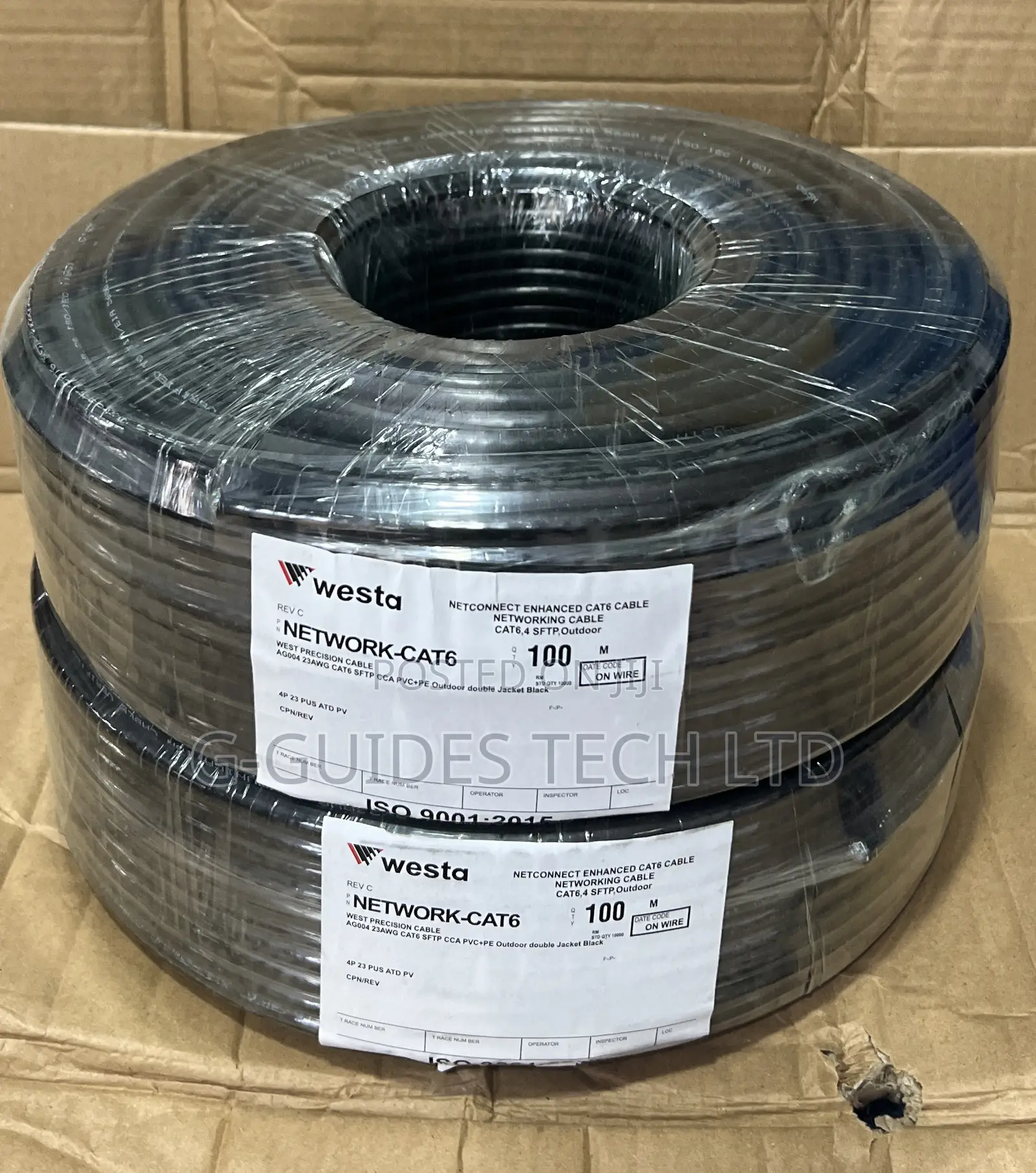 Westa 100m Cat6 SFTP Outdoor Cable, Westa Cat6 Outdoor Cable 100m