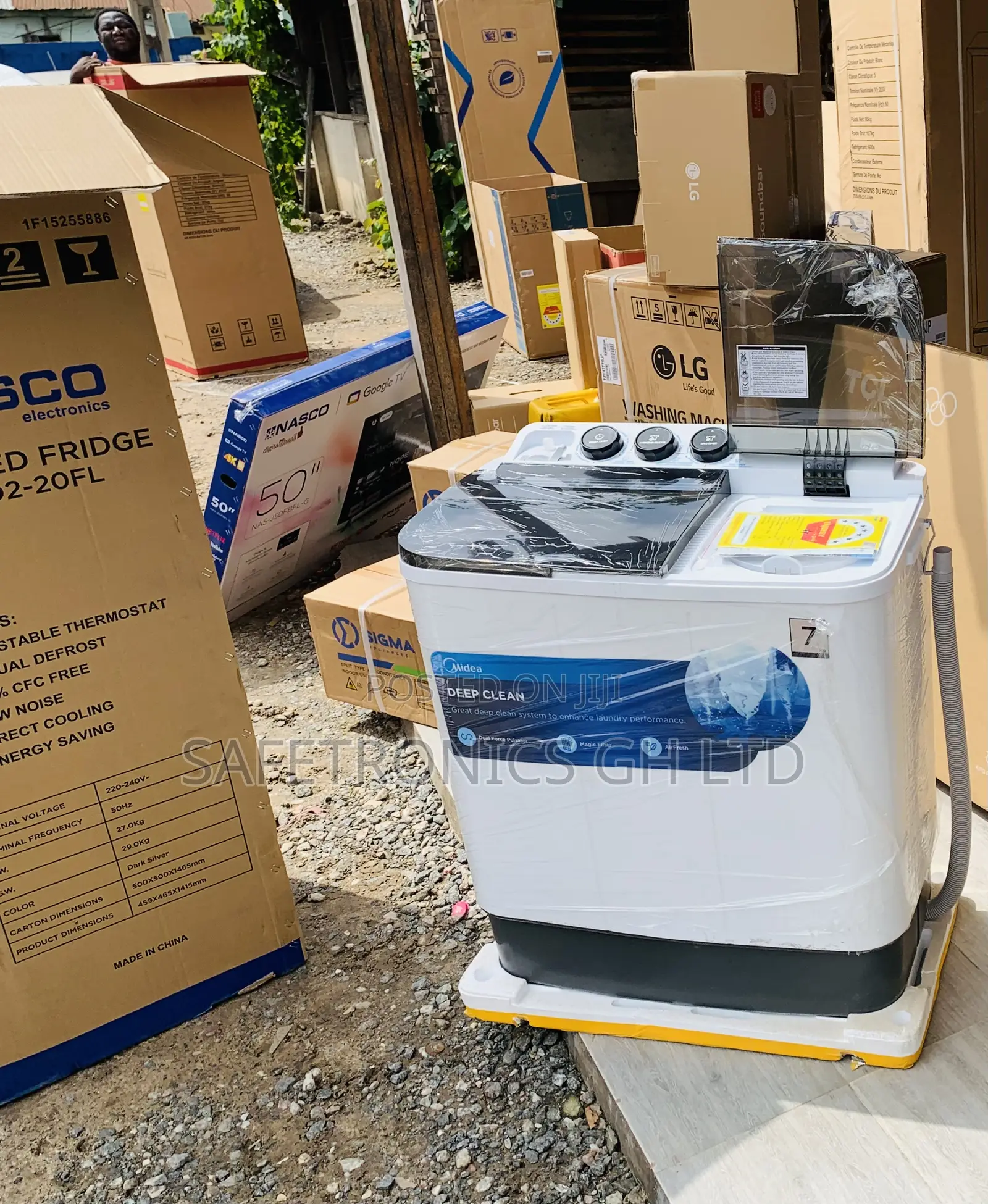 Get Affordable Midea 7.0kg Semi Auto Washing Machine MF100W70/W-GH
