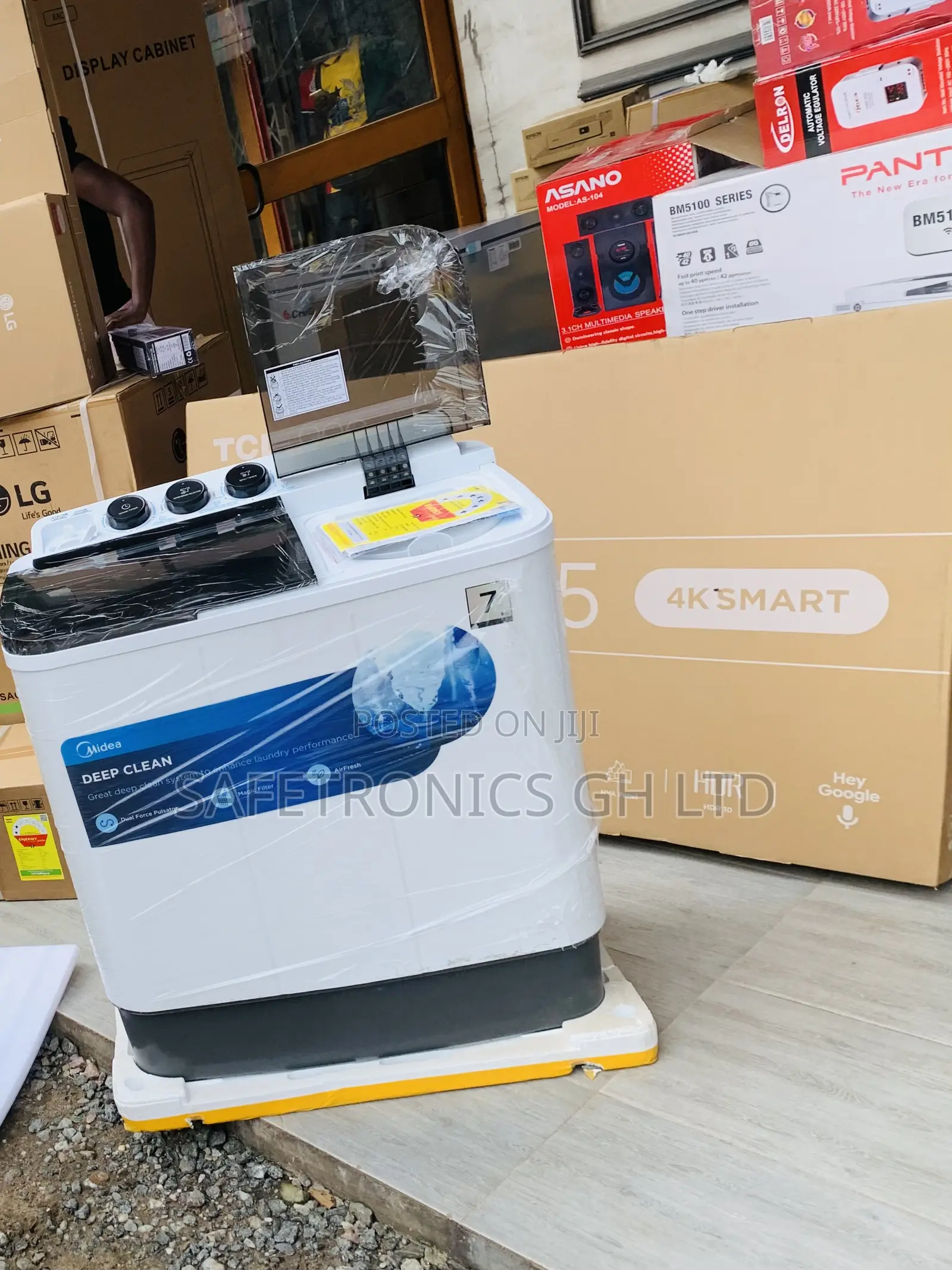Lastest Good Midea 7.0kg Semi Auto Washing Machine MF100W70/W-GH