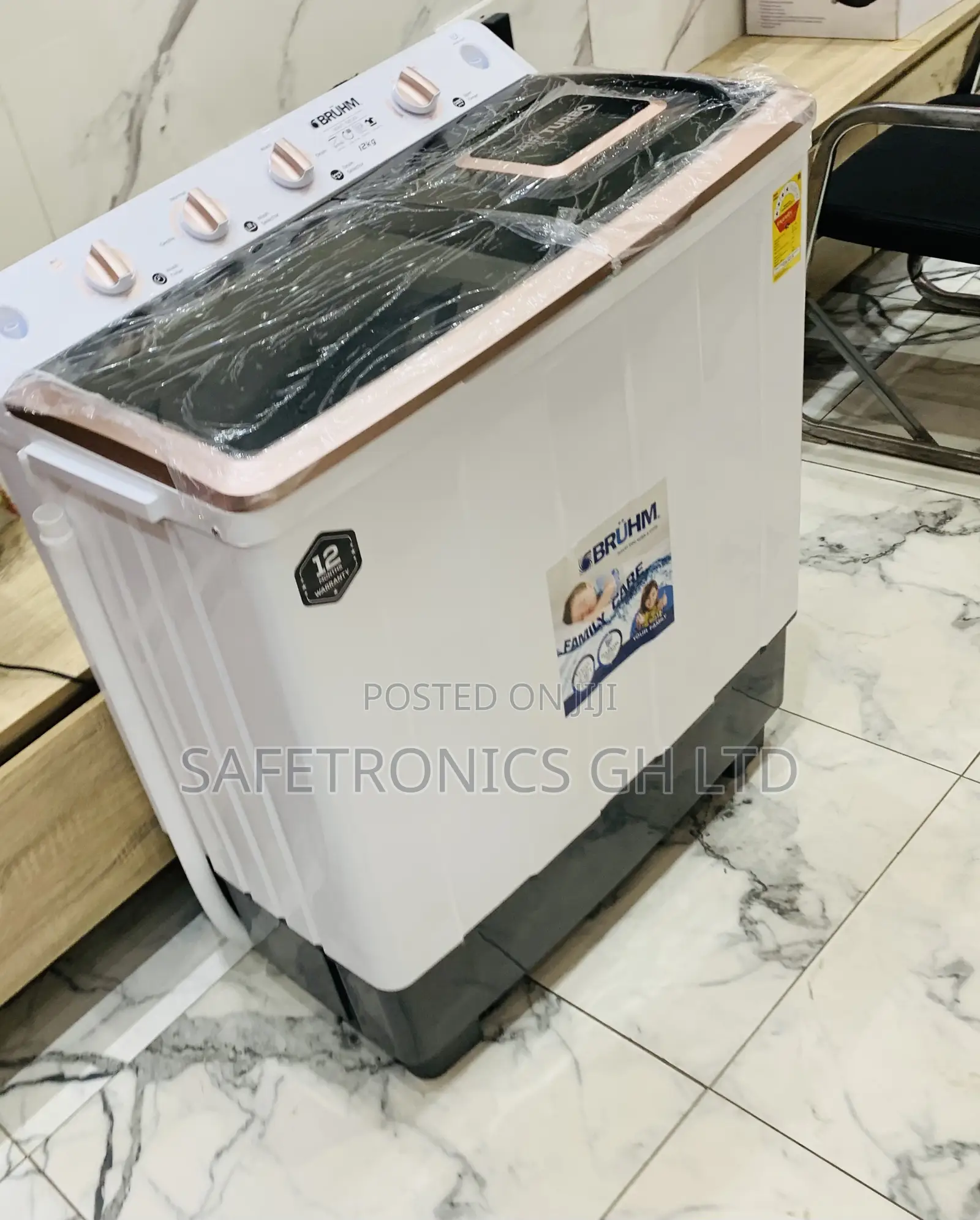 Choose Good Bruhm 12kg Twin Tub Semi Automatic BWT-120H