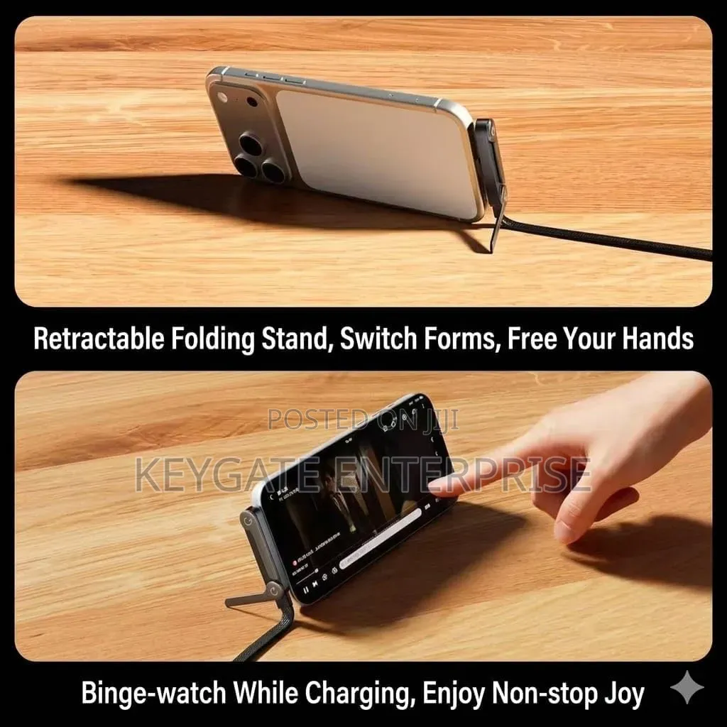 240w Type C to Type C Fast Charging Data Cable Double as Phone Stand