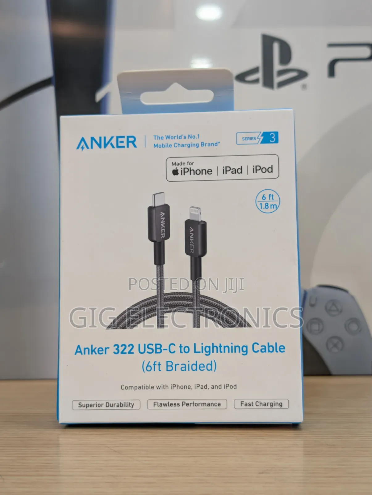 Anker 322 Braided USB-C to Lightning Cable (6Ft)