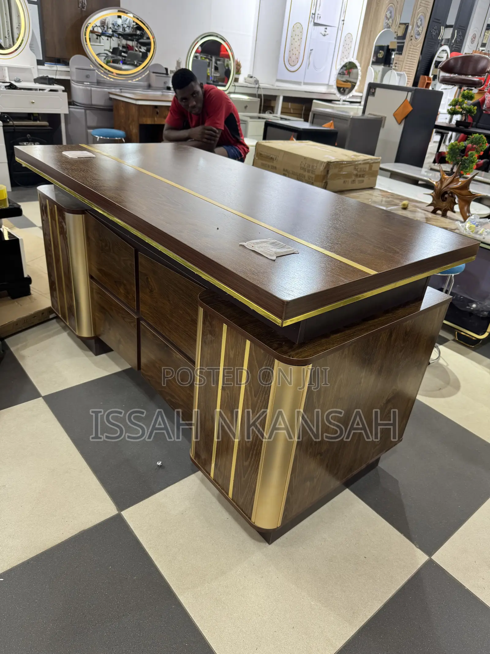 Brown Home Office Desk