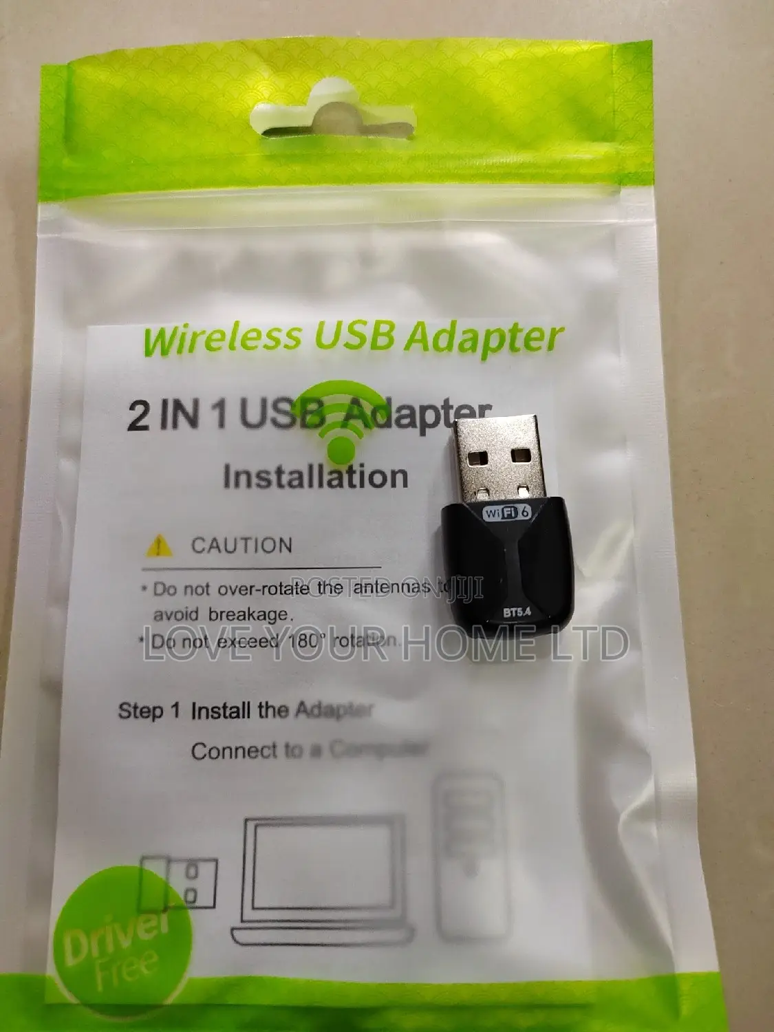 Wifi 6 + Bluetooth 5.4 USB Adapter